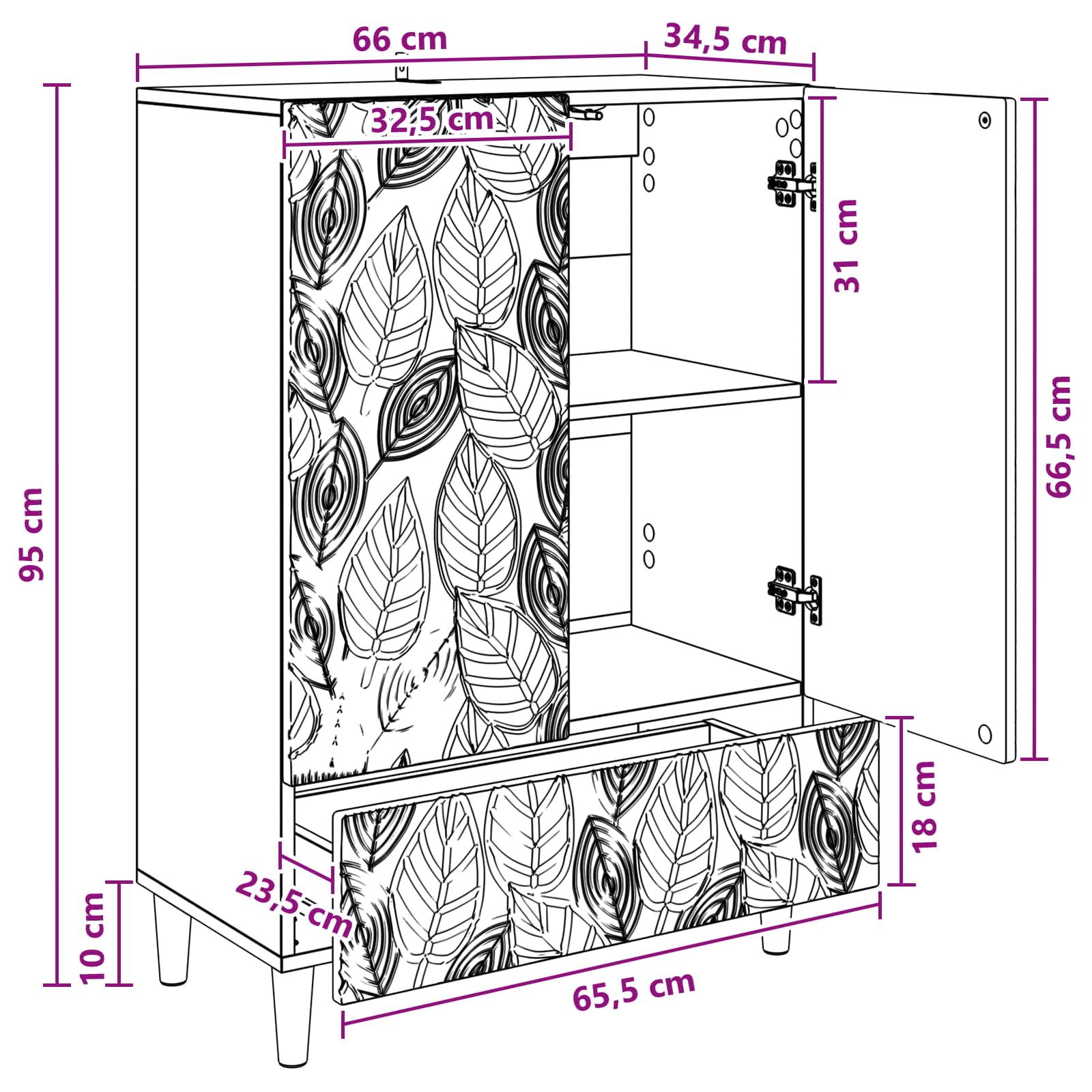 Kreveta Staro drvo 66 x 34,5 x 95 cm Konstruirano drvo