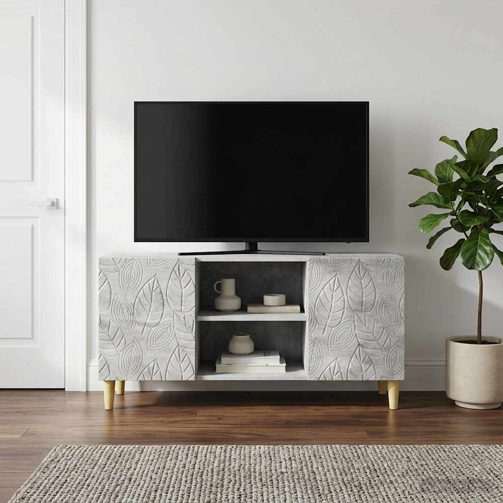 TV ormar 102 x 34,5 x 50 cm Betonska siva Konstruirano drvo
