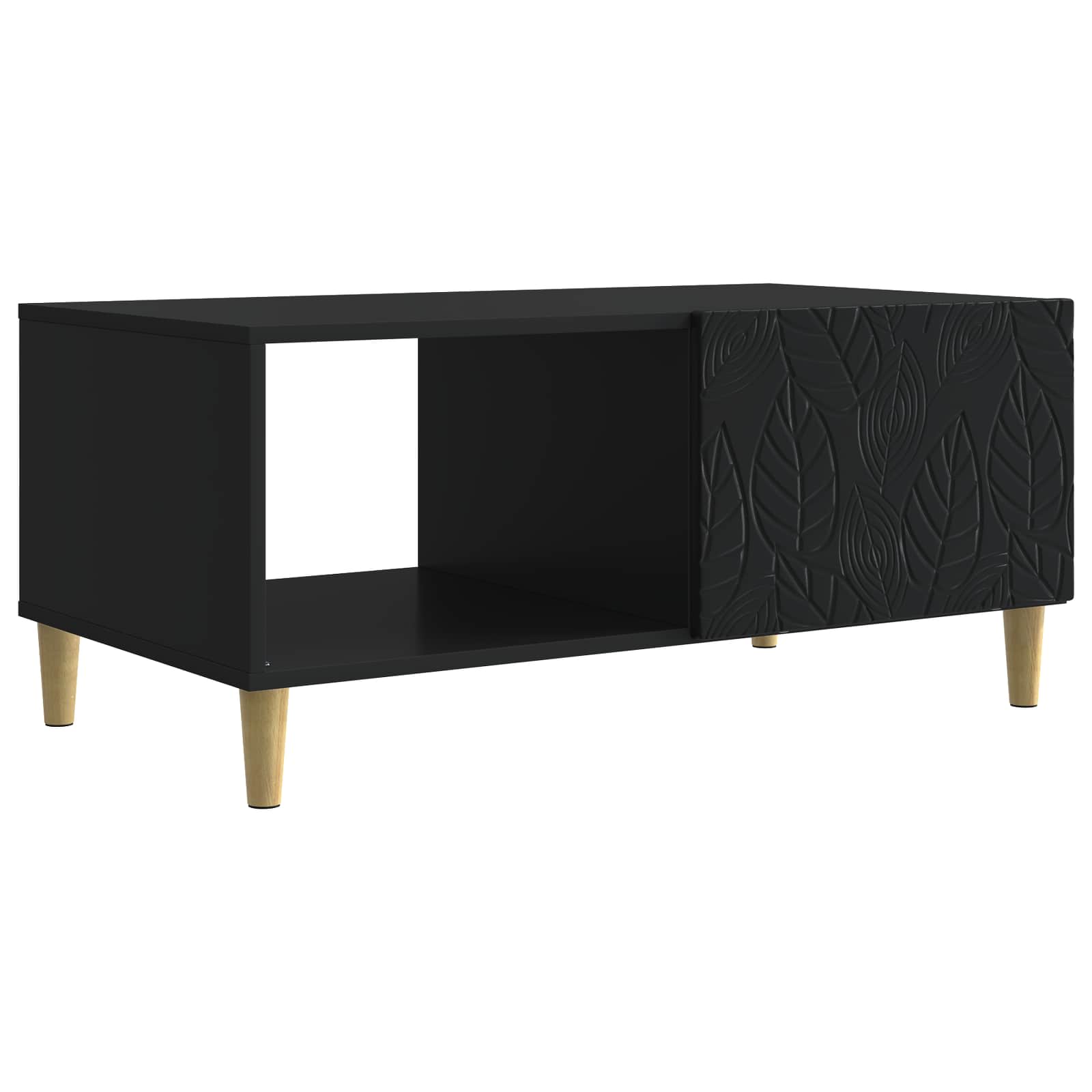 Kava Stol Crna 90 x 50 x 40 cm Konstruirano drvo