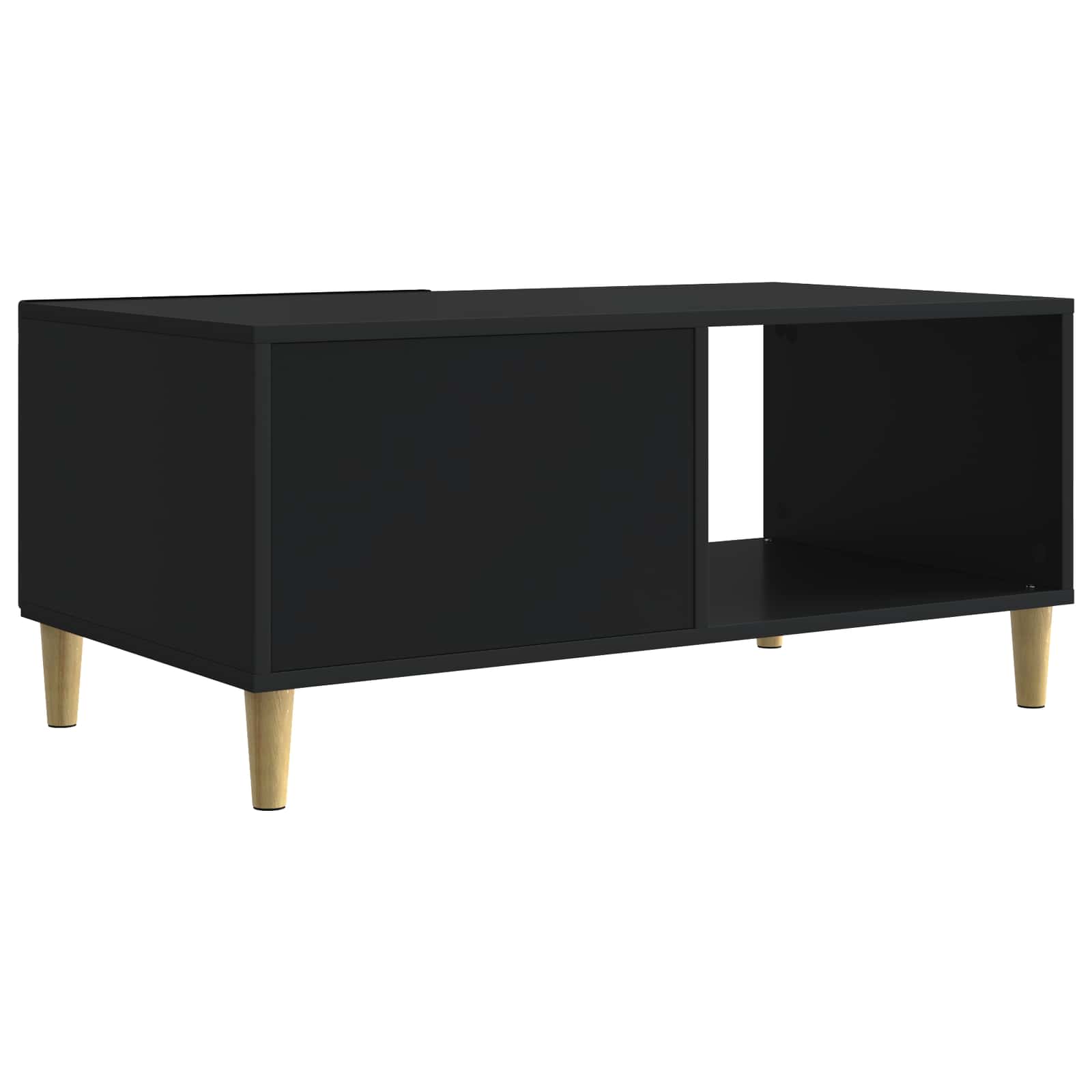 Kava Stol Crna 90 x 50 x 40 cm Konstruirano drvo