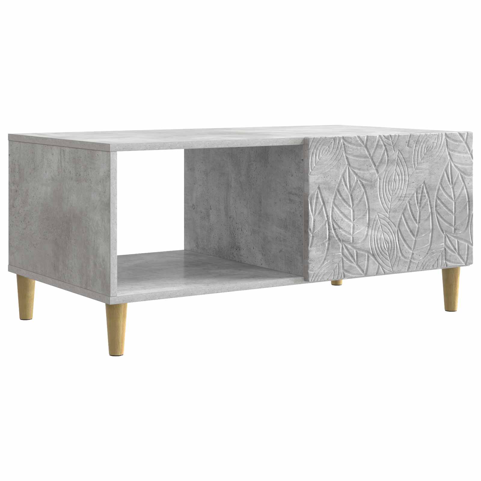 Kava Stol Betonska siva 90 x 50 x 40 cm Konstruirano drvo