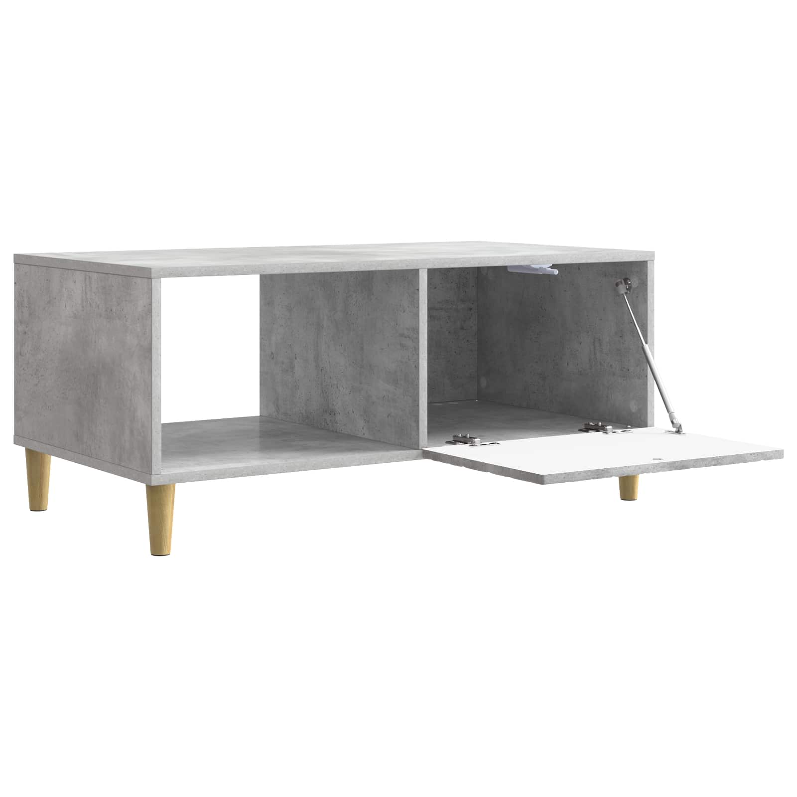 Kava Stol Betonska siva 90 x 50 x 40 cm Konstruirano drvo