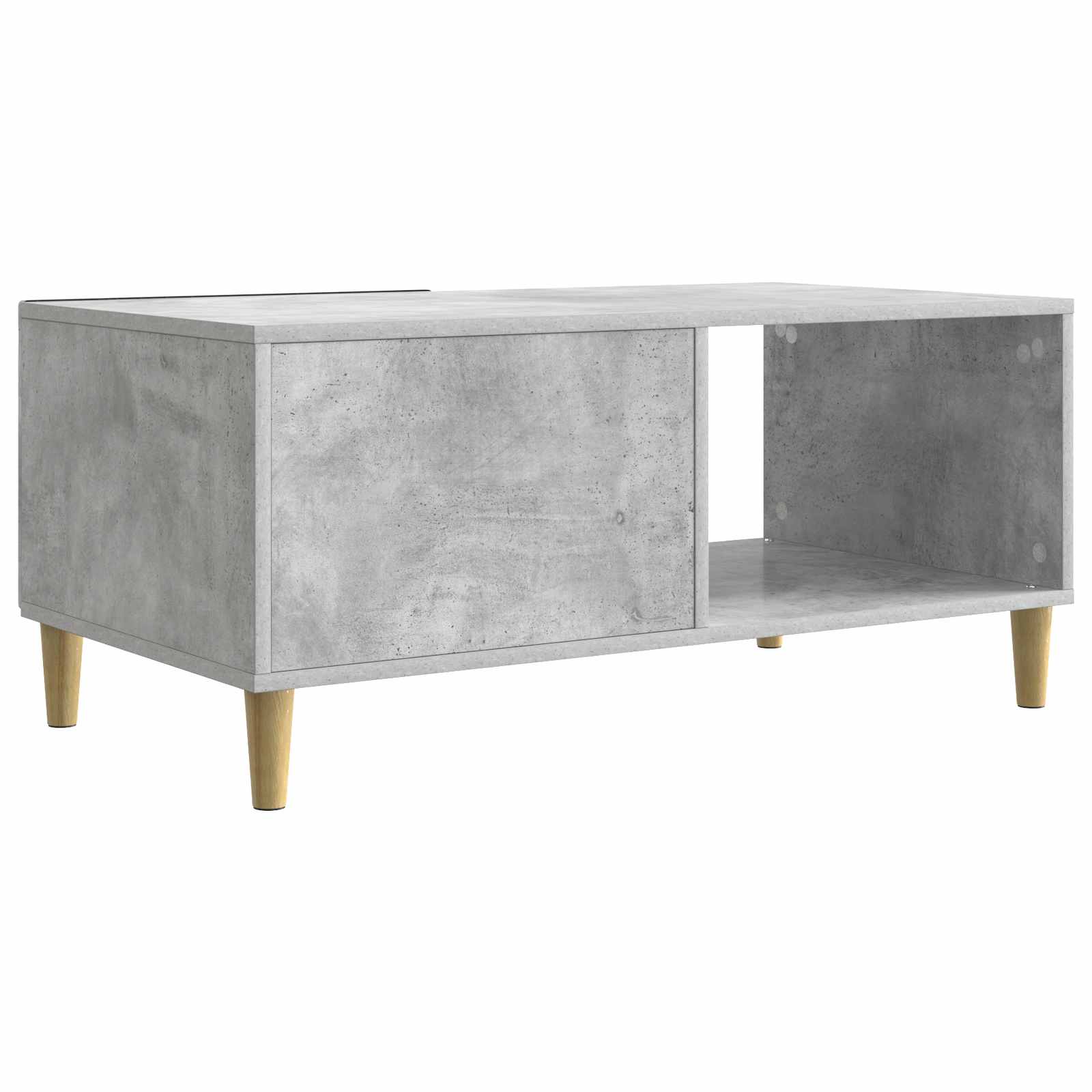 Kava Stol Betonska siva 90 x 50 x 40 cm Konstruirano drvo