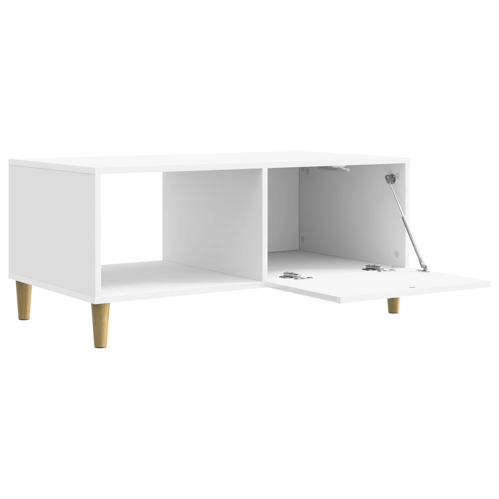Kava Stol Bijela visokog sjaja 90 x 50 x 40 cm