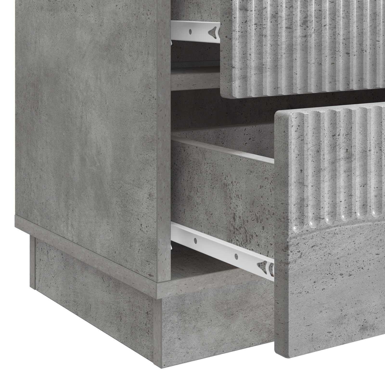 Noćni ormar Betonska siva 62 x 34,5 x 44,5 cm Konstruirano drvo