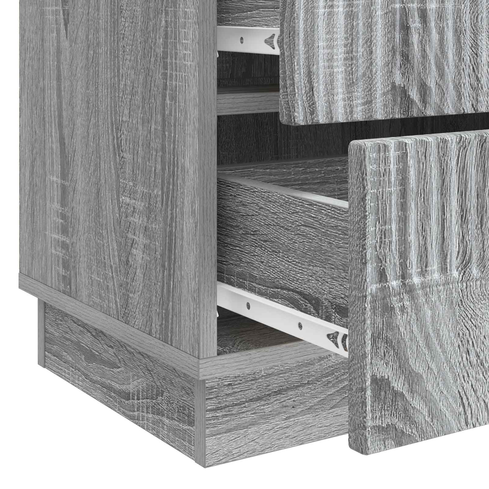 Noćni ormar Siva sonoma 62 x 34,5 x 44,5 cm Konstruirano drvo