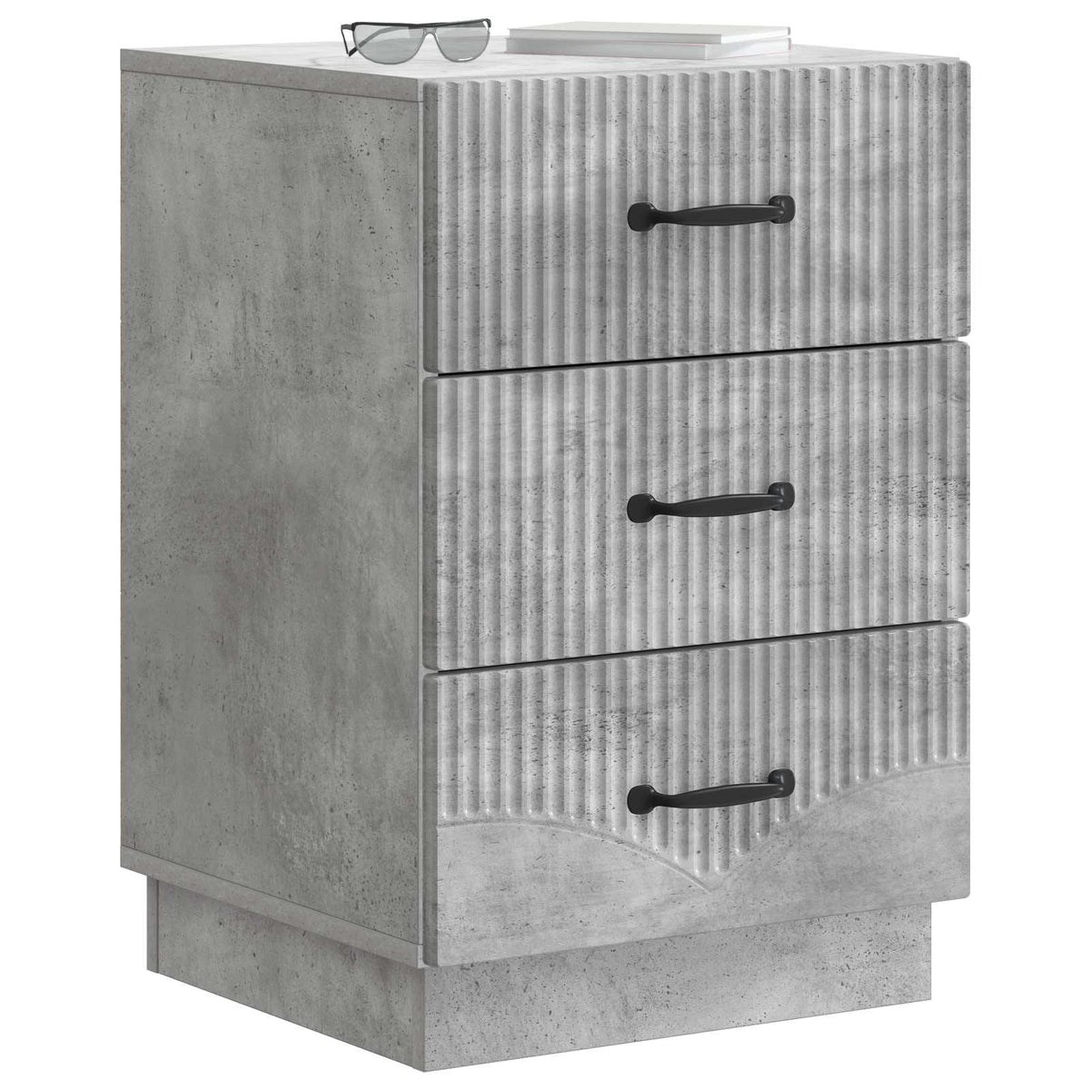 Noćni ormar Betonska siva 43 x 41 x 63,5 cm Konstruirano drvo