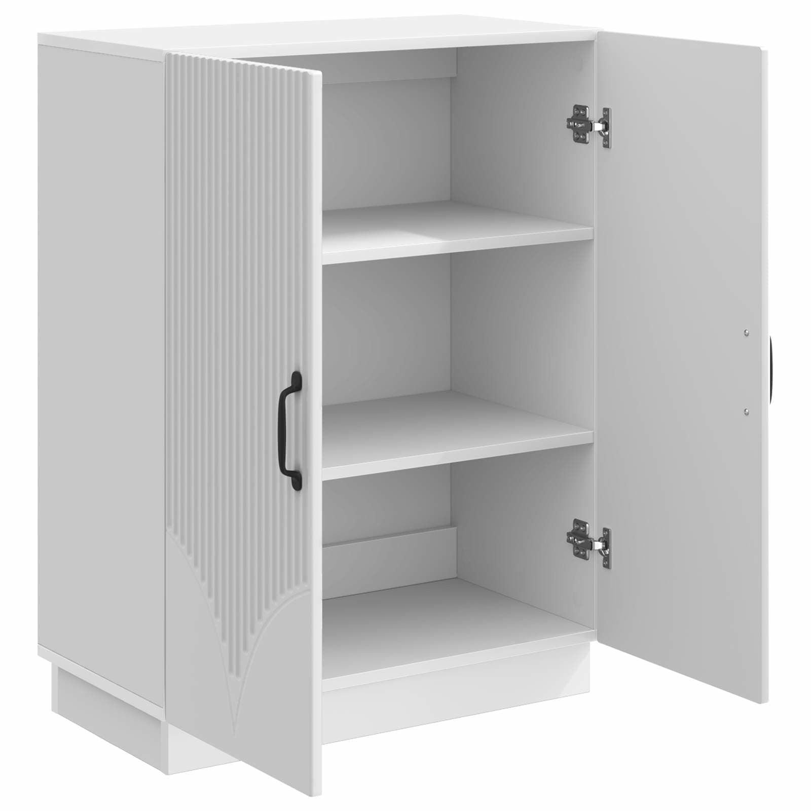 Kreveta Bijela visokog sjaja 66 x 34,5 x 87 cm
