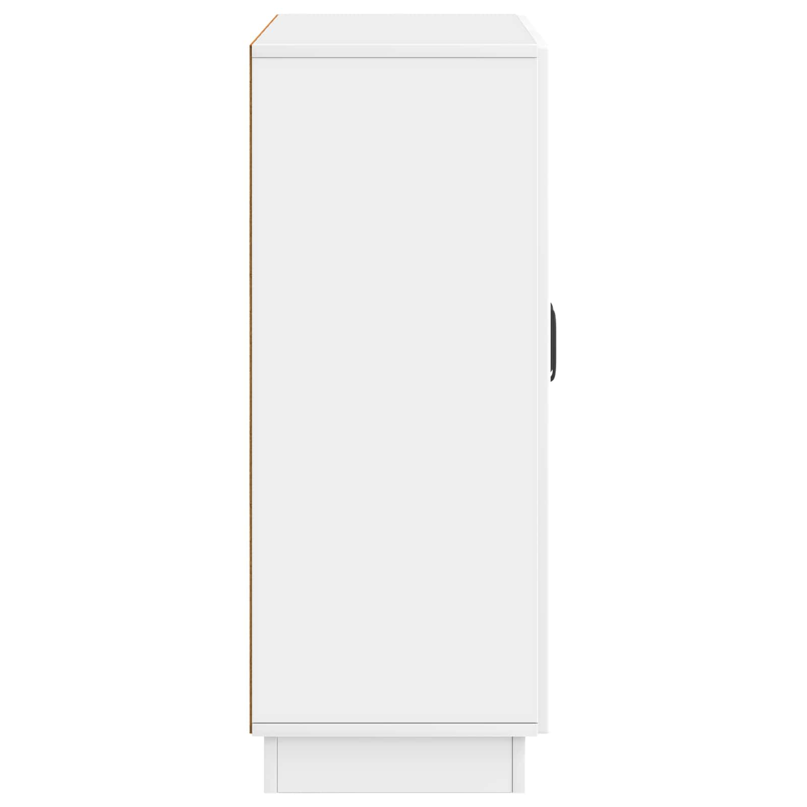Kreveta Bijela visokog sjaja 66 x 34,5 x 87 cm