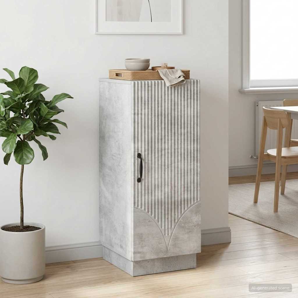 Kreveta Betonska siva 33 x 34,5 x 87 cm Konstruirano drvo