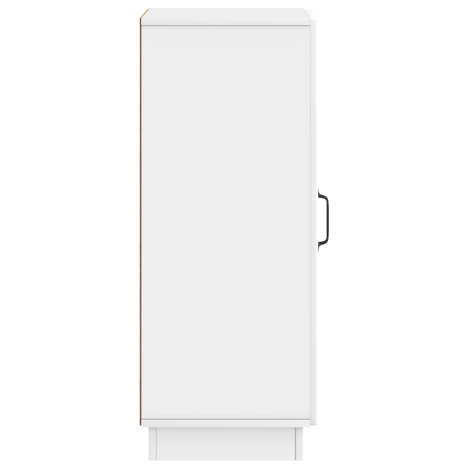Kreveta Bijela visokog sjaja 33 x 34,5 x 87 cm