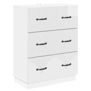 Ormar s ladicama Bijela visokog sjaja 66 x 34,5 x 87 cm