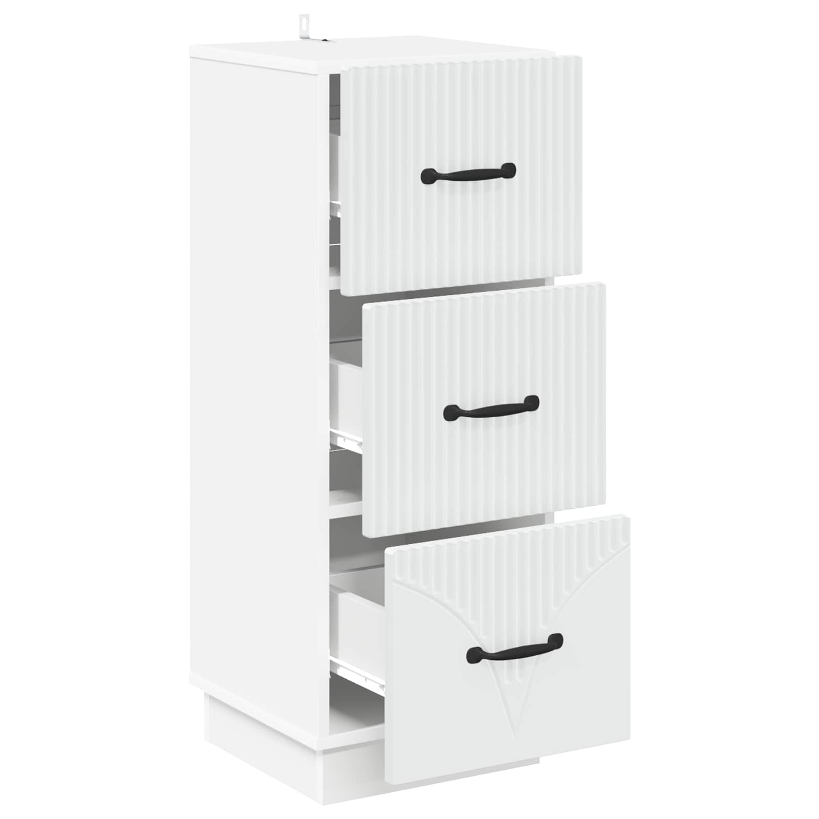 Ormar s ladicama Bijela 33 x 34,5 x 87 cm Konstruirano drvo