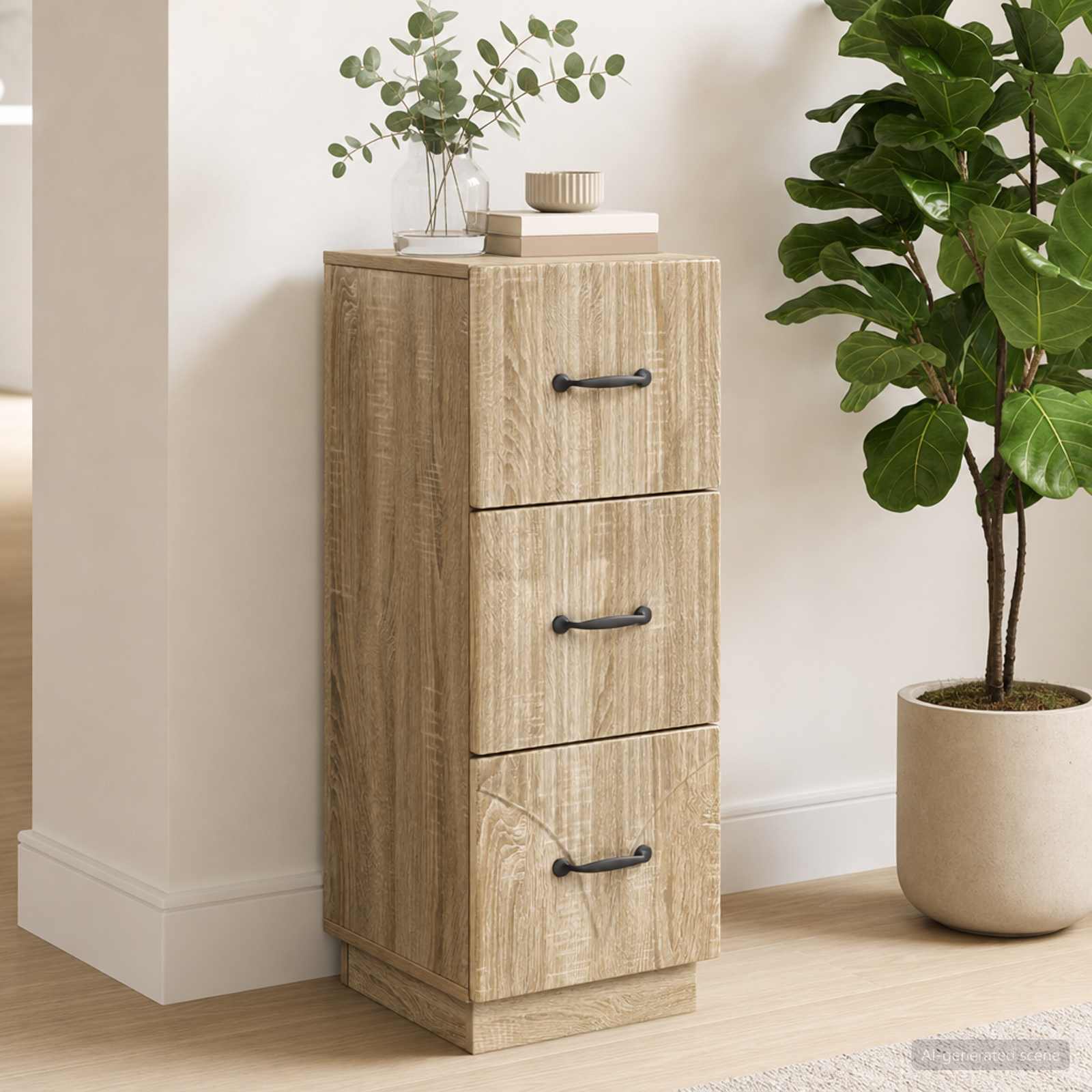 Ormar s ladicama Hrast sonoma 33 x 34,5 x 87 cm