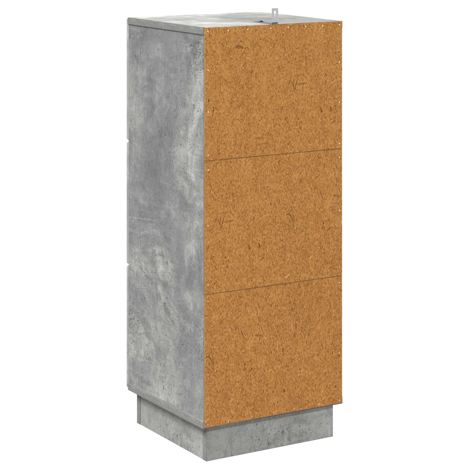 Ormar s ladicama Betonska siva 33 x 34,5 x 87 cm
