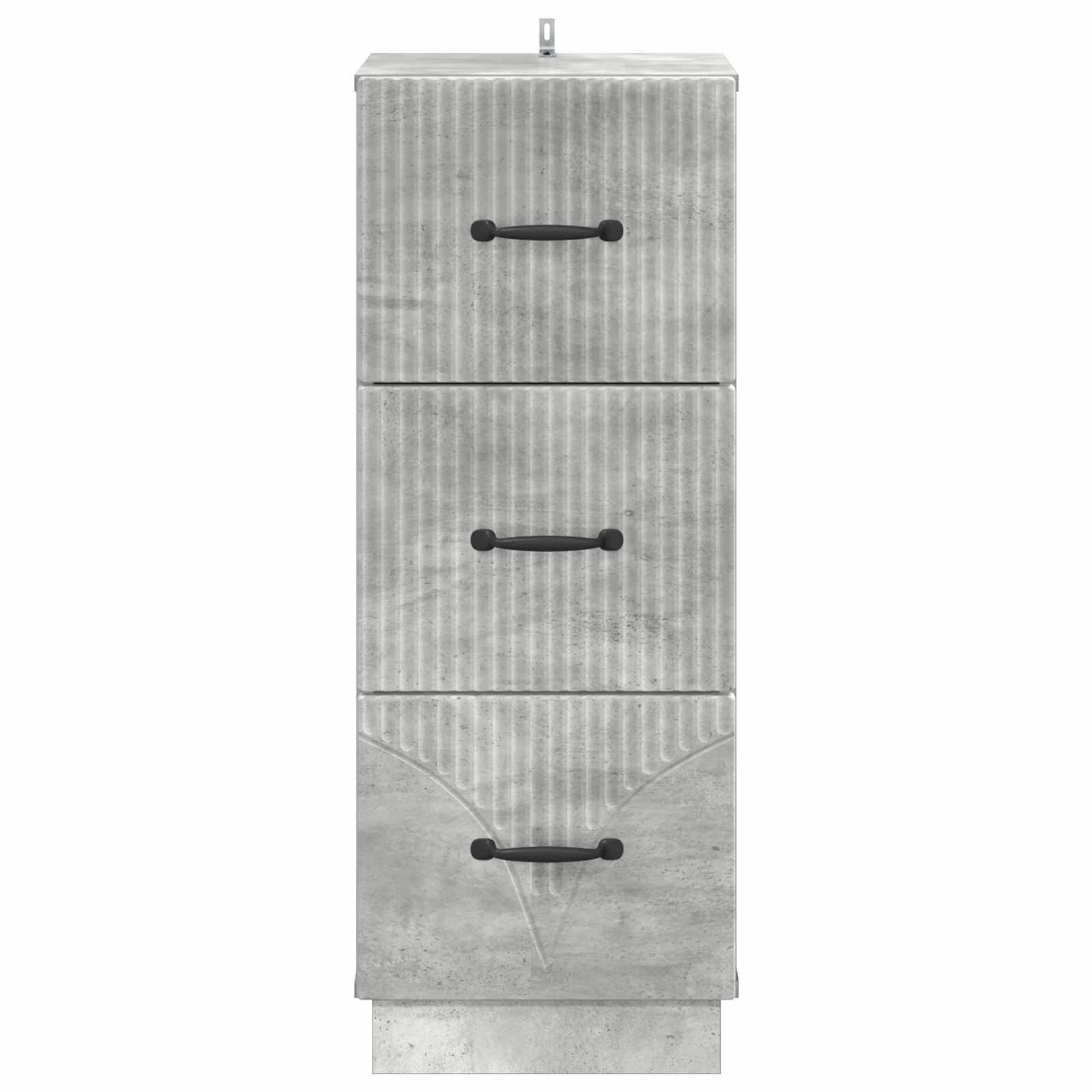 Ormar s ladicama Betonska siva 33 x 34,5 x 87 cm