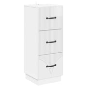 Ormar s ladicama Bijela visokog sjaja 33 x 34,5 x 87 cm