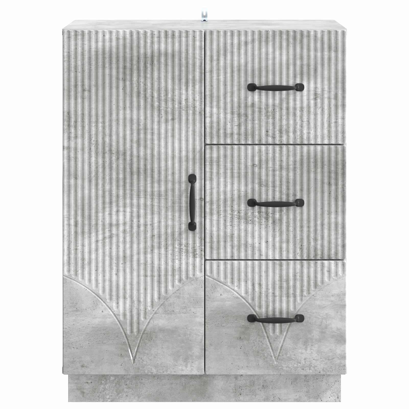 Kreveta Betonska siva 66 x 34,5 x 87 cm Konstruirano drvo