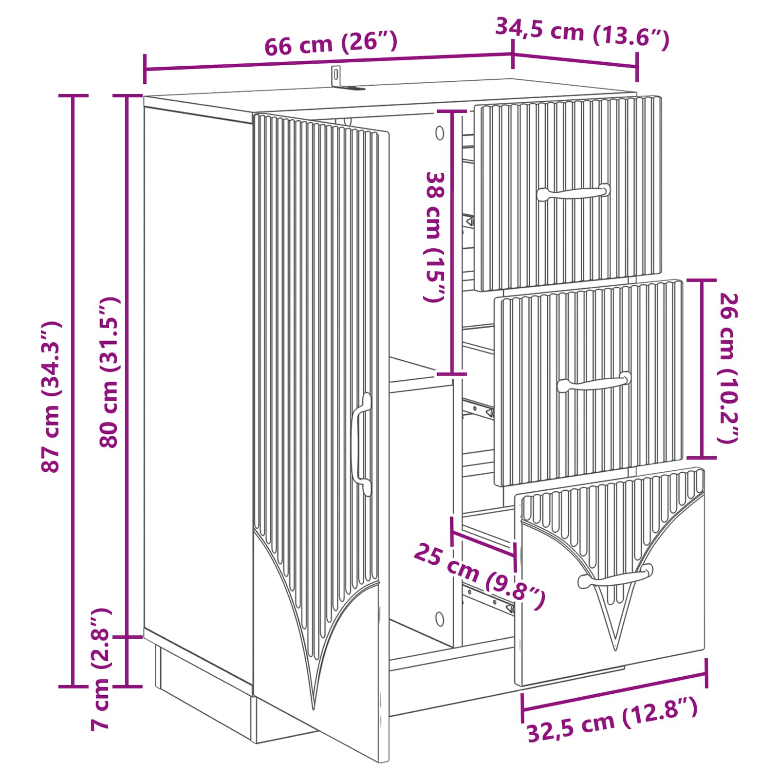 Kreveta Siva sonoma 66 x 34,5 x 87 cm Konstruirano drvo