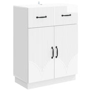 Kreveta s ladicama Bijela visokog sjaja 66 x 34,5 x 87 cm