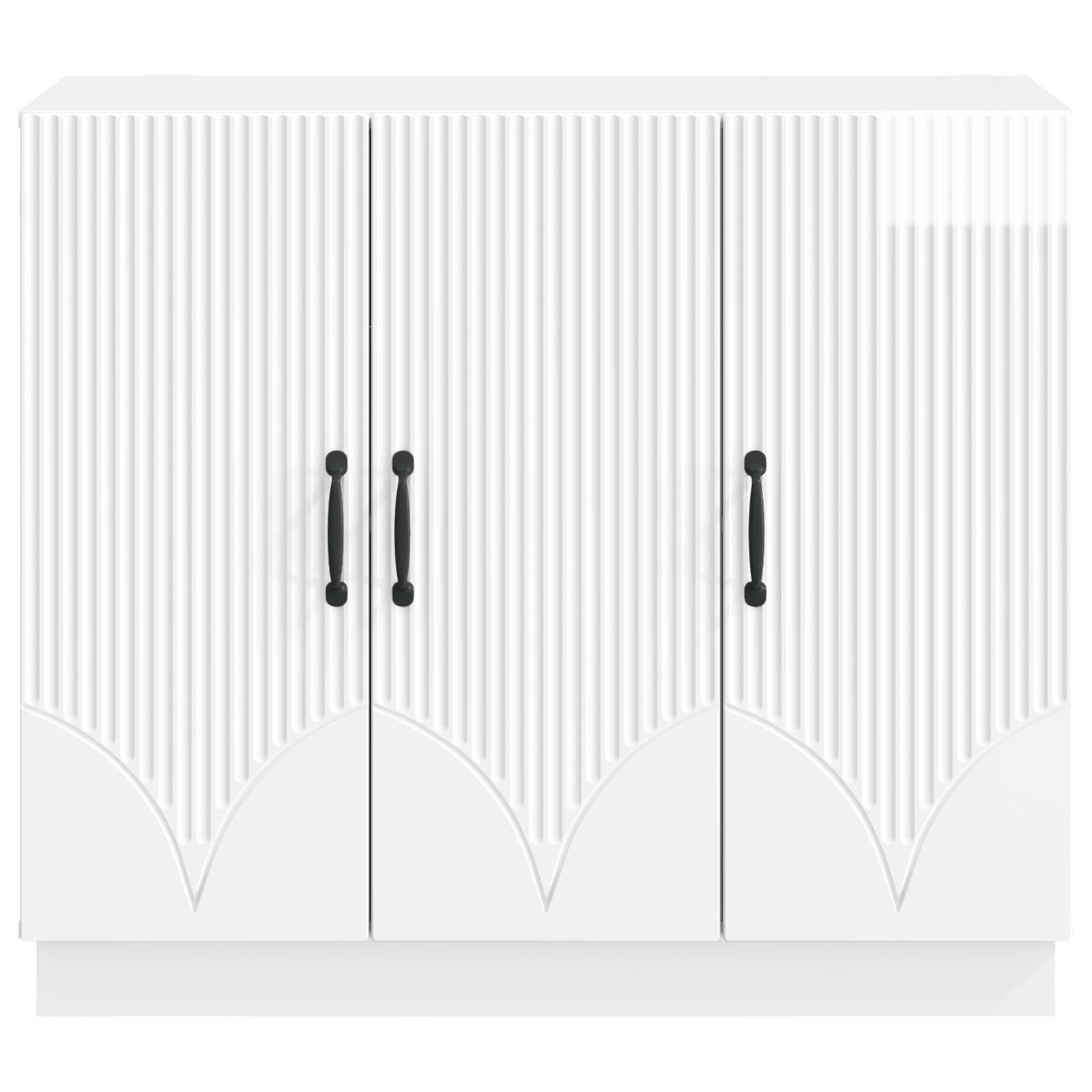 Kreveta Bijela visokog sjaja 89 x 34,5 x 77 cm