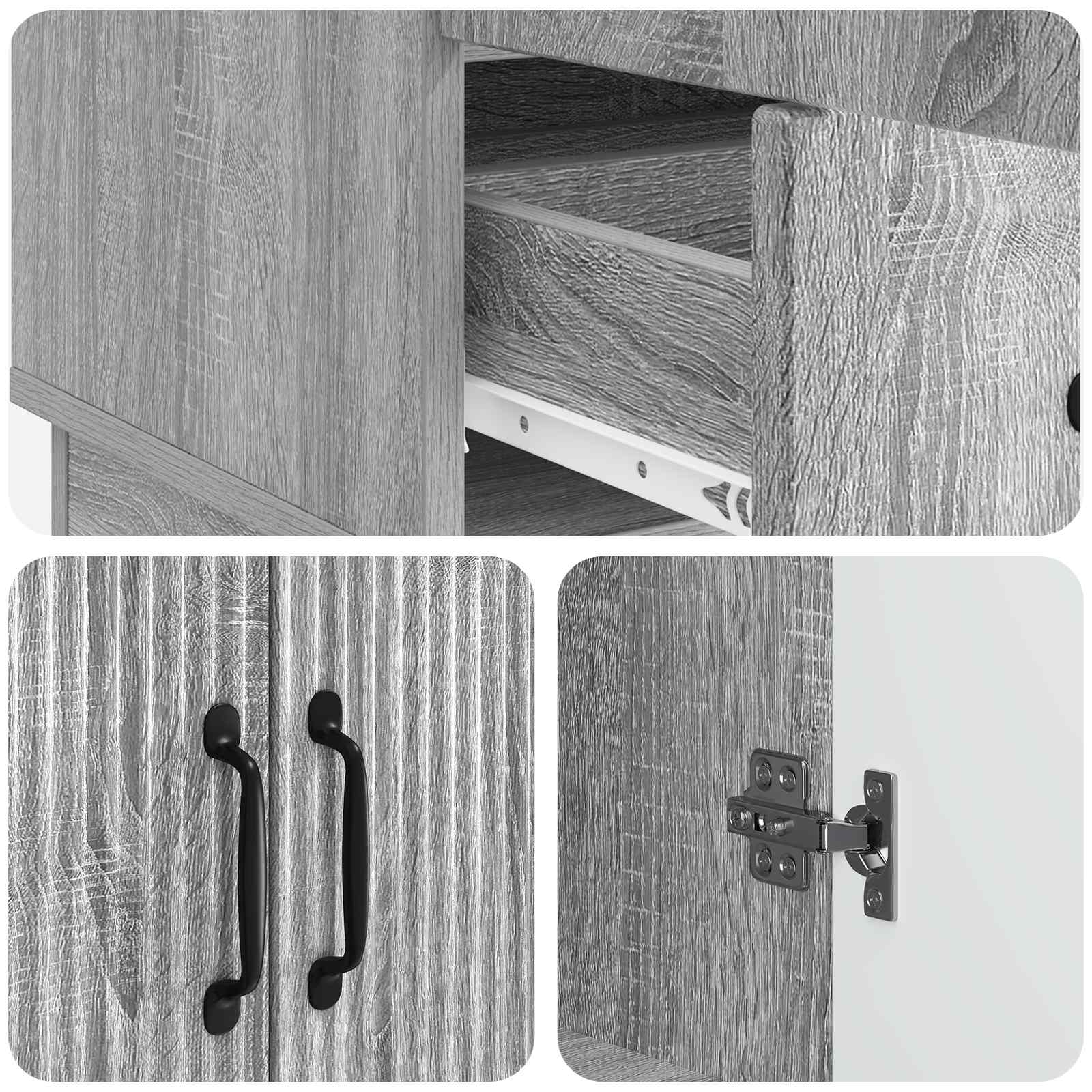 Kreveta Siva sonoma 66 x 34,5 x 92 cm Konstruirano drvo