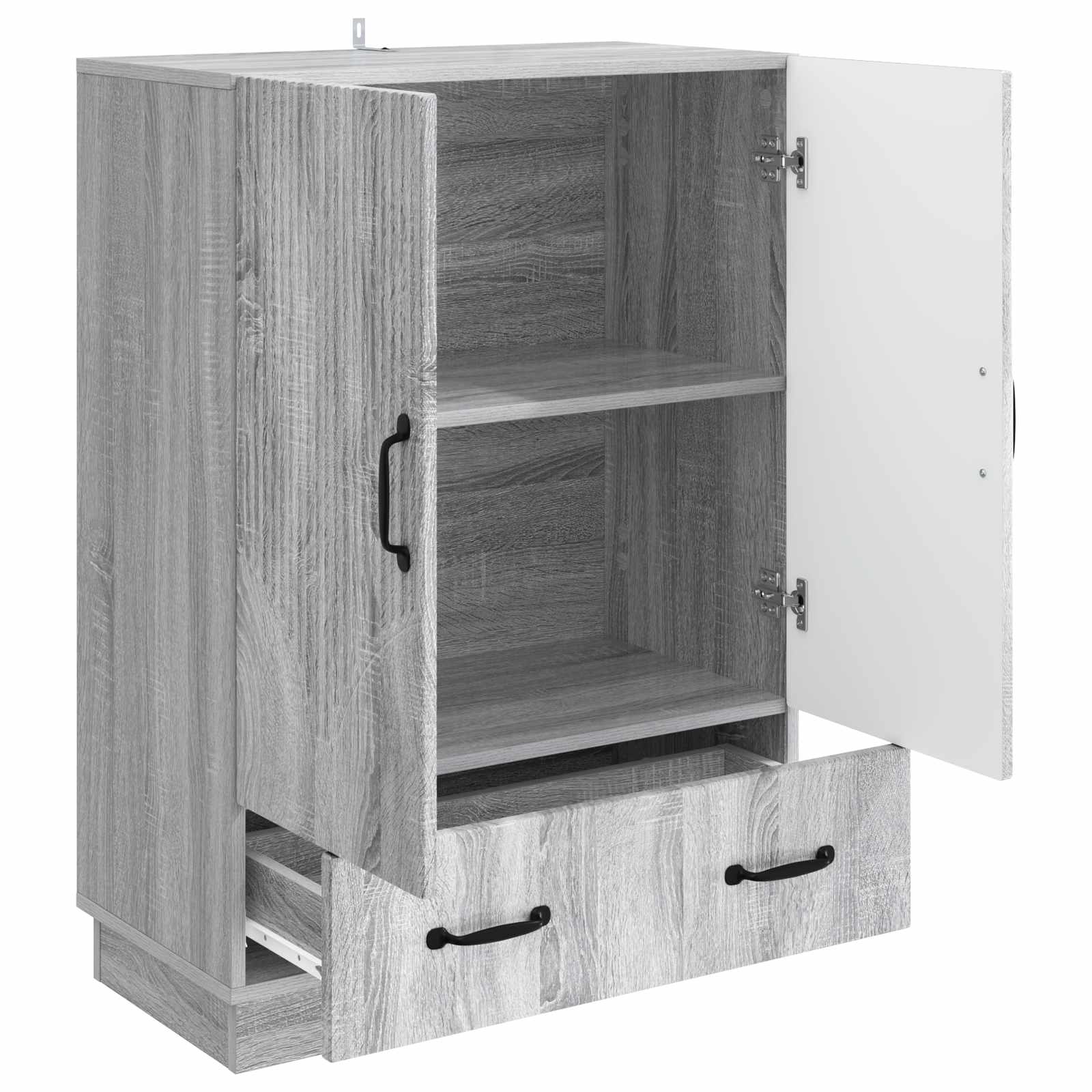 Kreveta Siva sonoma 66 x 34,5 x 92 cm Konstruirano drvo