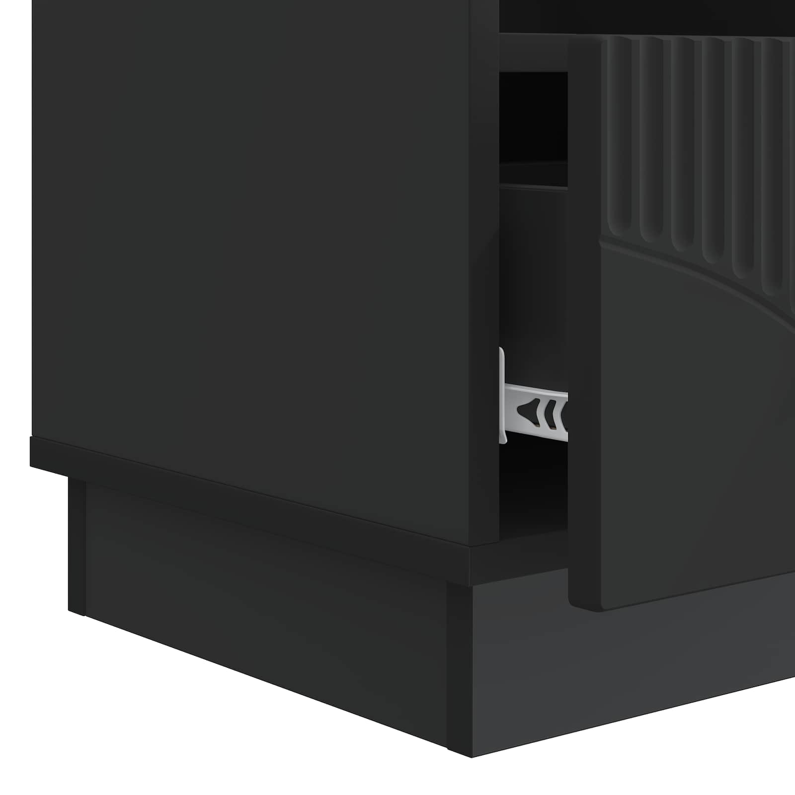 TV ormar s ladicama Crna 102 x 34,5 x 47 cm Konstruirano drvo