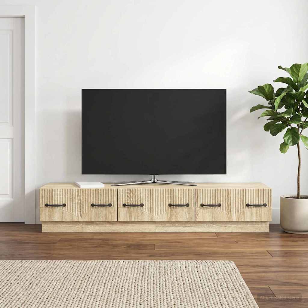 TV ormar Hrast sonoma 147 x 34,5 x 27 cm Konstruirano drvo