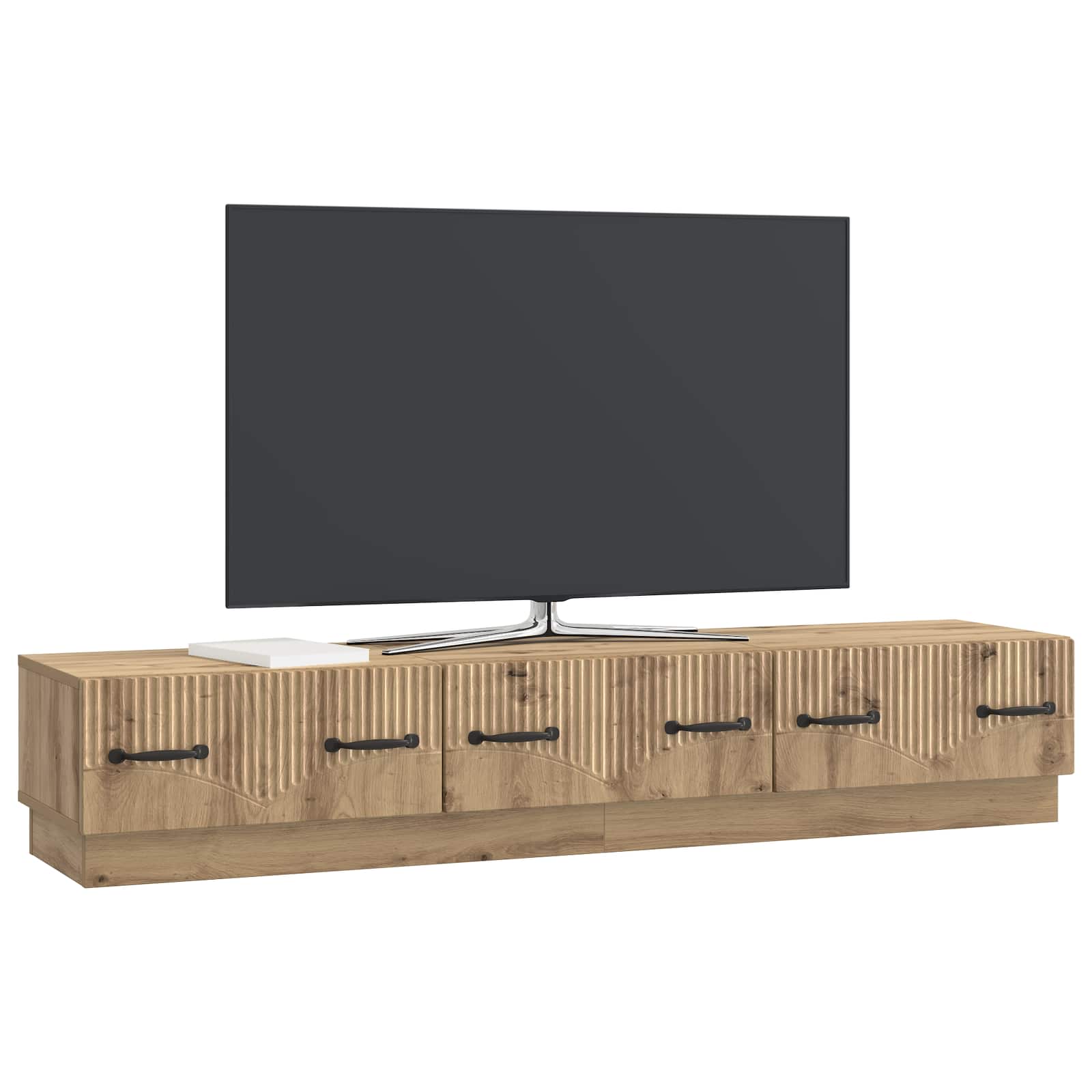 TV ormar 147 x 34,5 x 27 cm Hrast artisan Konstruirano drvo