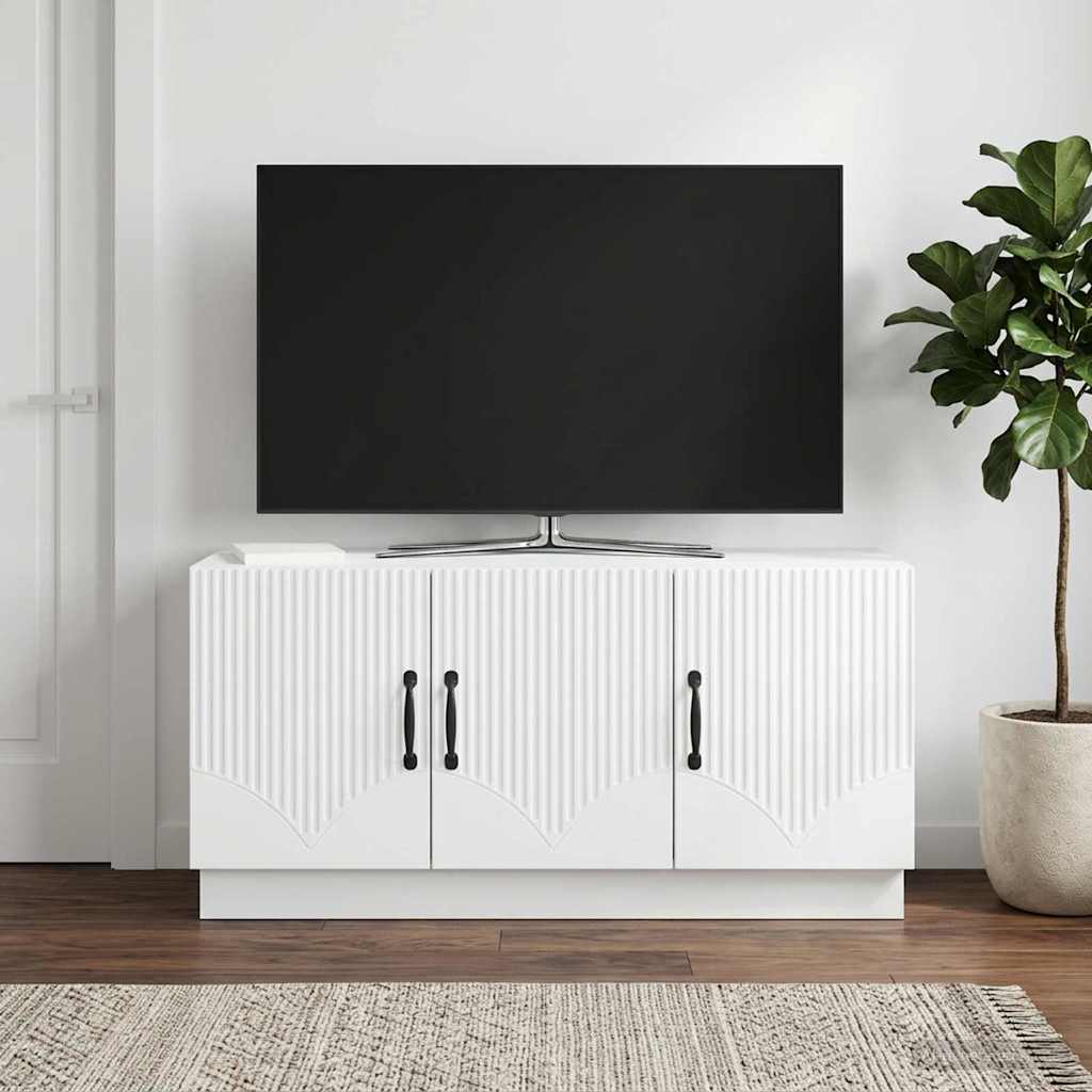 TV ormar Bijela 99 x 34,5 x 47 cm Konstruirano drvo