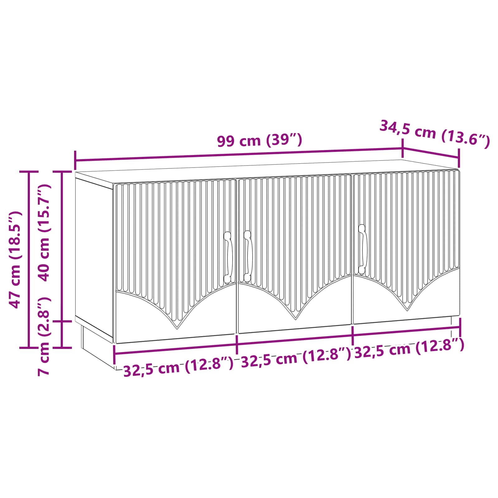 TV ormar Bijela 99 x 34,5 x 47 cm Konstruirano drvo