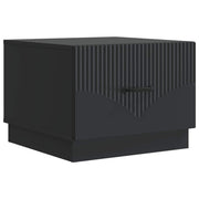 Kava Stol s ladicama Crna 49 x 50 x 37 cm Konstruirano drvo