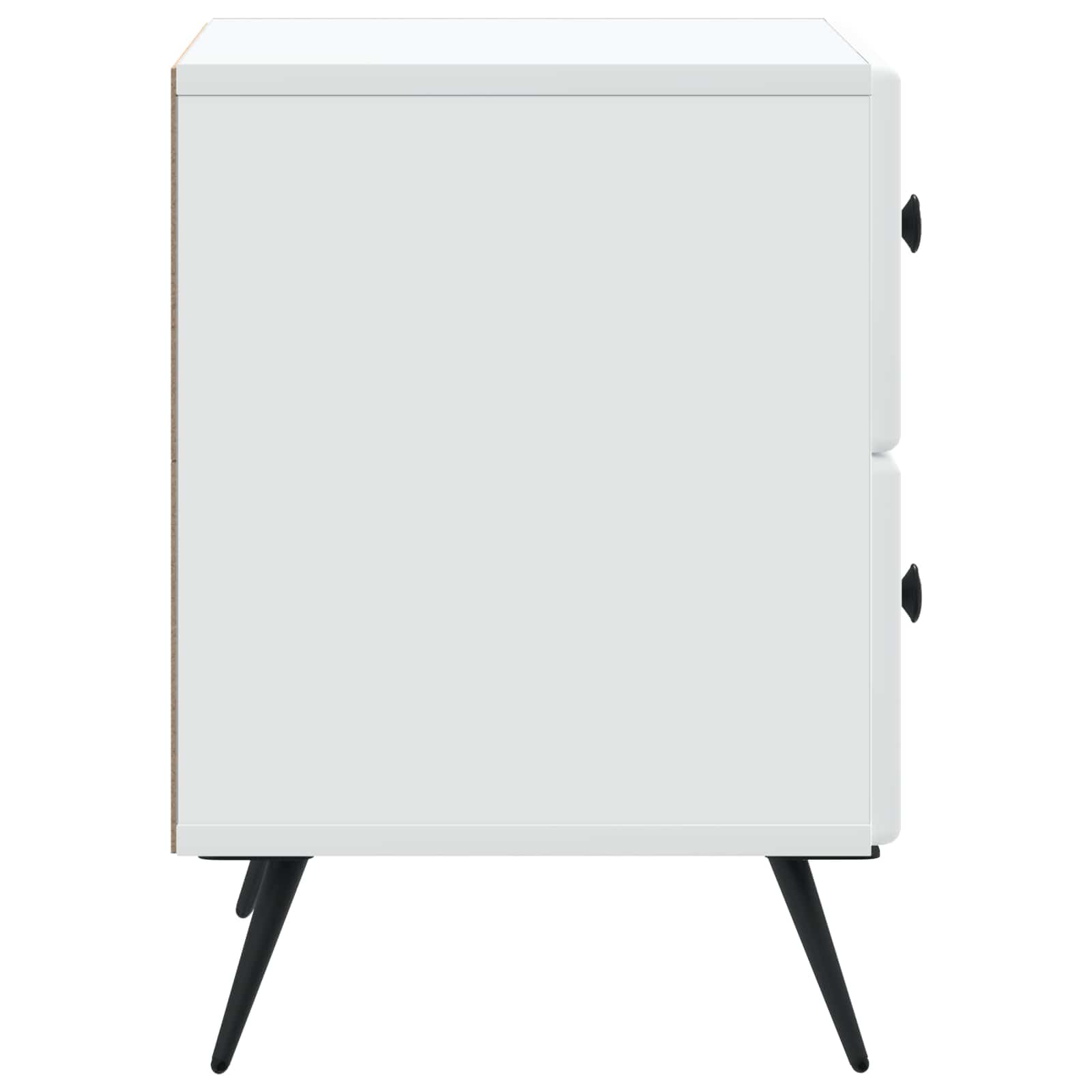 Noćni ormar 2 pcs Bijela 43 x 34,5 x 47,5 cm Konstruirano drvo