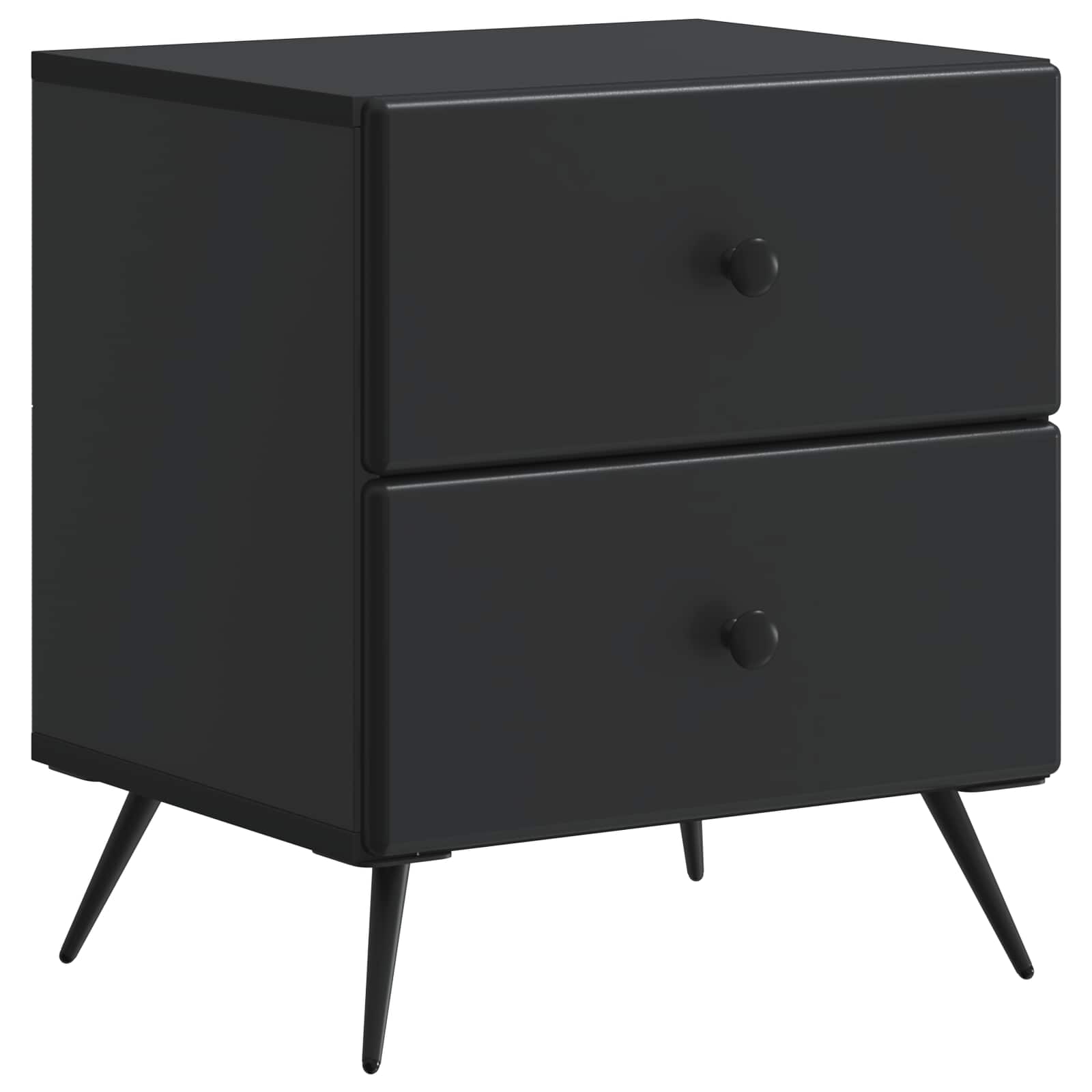 Noćni ormar Crna 43 x 34,5 x 47,5 cm Konstruirano drvo