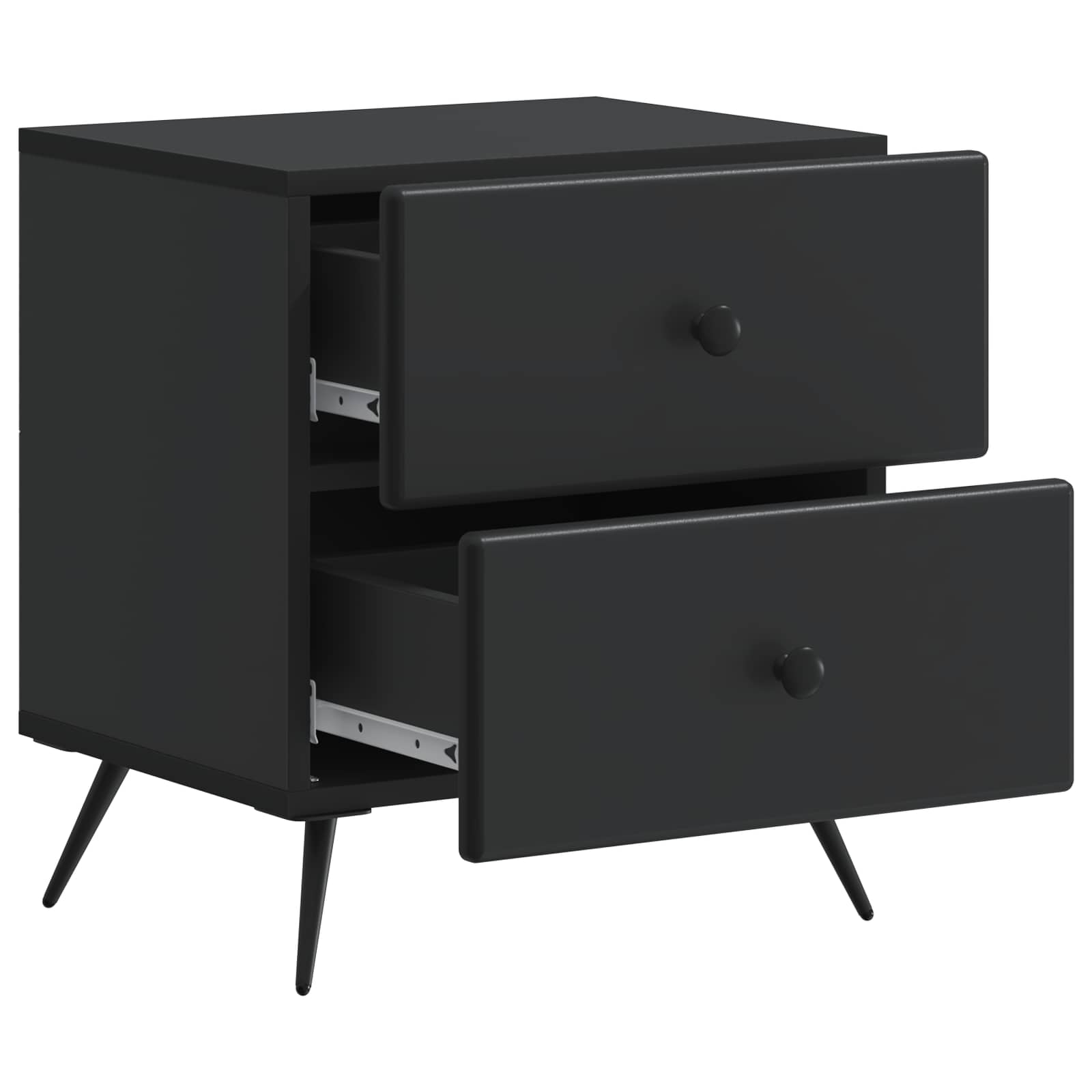 Noćni ormar Crna 43 x 34,5 x 47,5 cm Konstruirano drvo