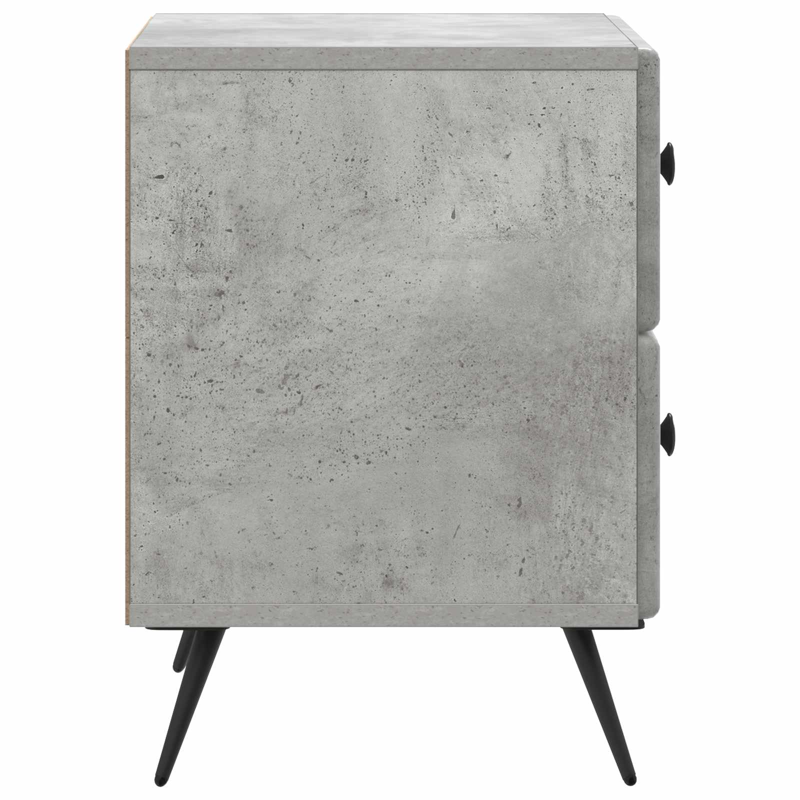 Noćni ormar s ladicama 2 pcs Betonska siva 43 x 34,5 x 47,5 cm