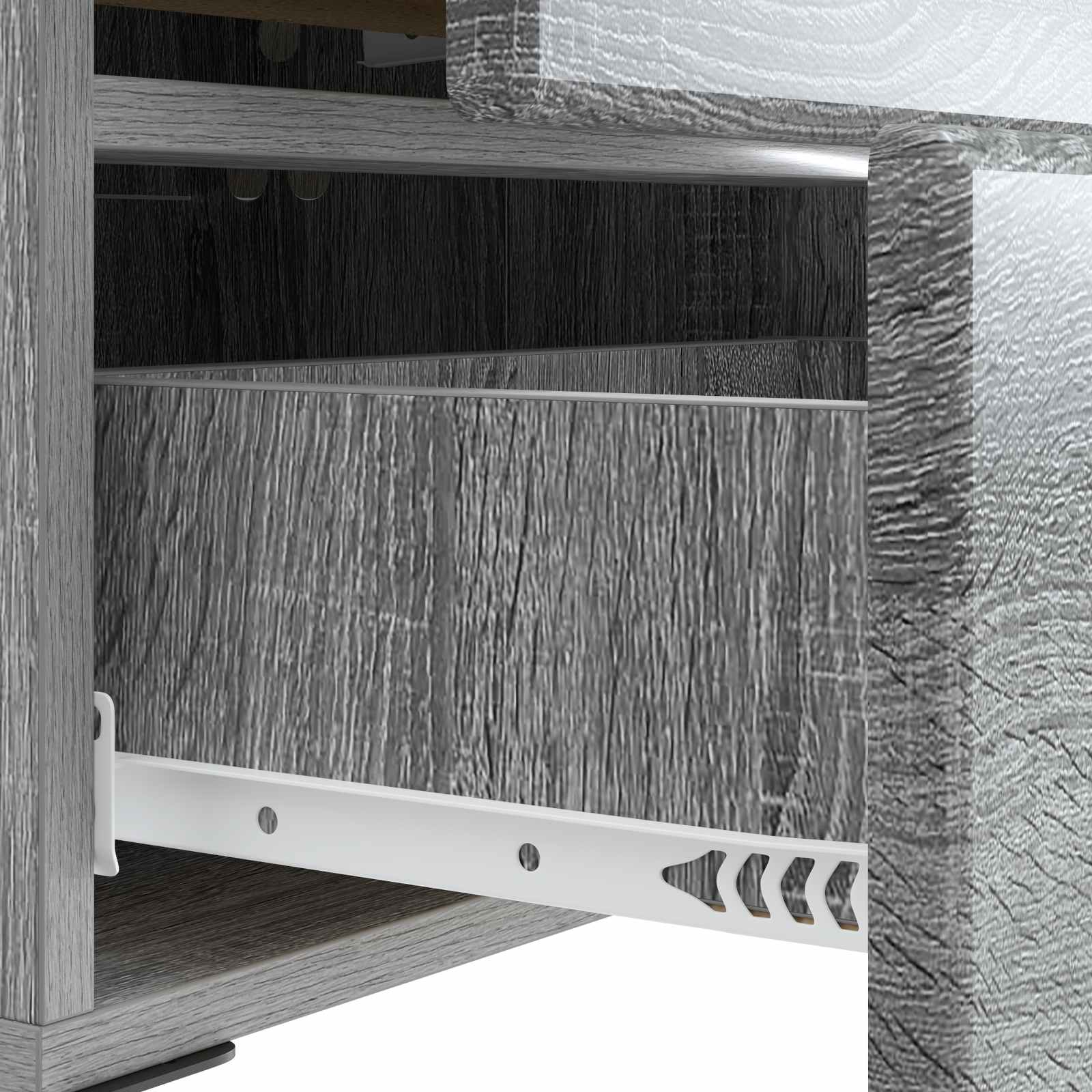 Noćni ormar 2 kom. Siva sonoma 43 x 34,5 x 47,5 cm