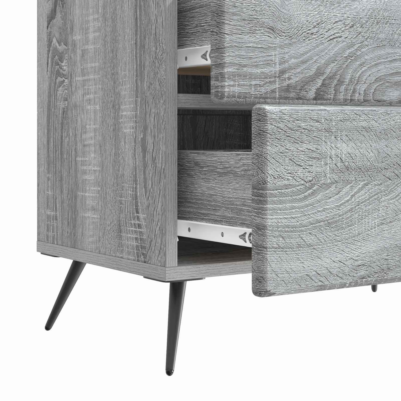Noćni ormar Siva sonoma 62 x 34,5 x 47,5 cm Konstruirano drvo