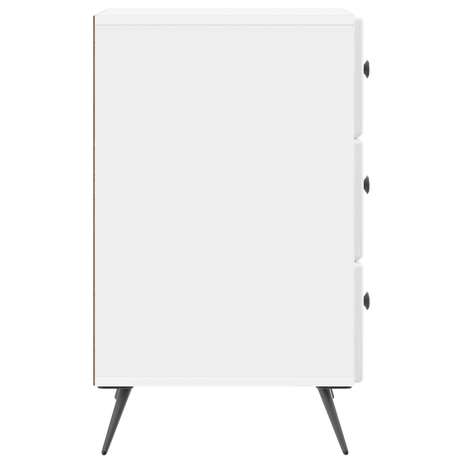 Noćni ormar s ladicama Bijela visokog sjaja 43 x 41 x 66,5 cm