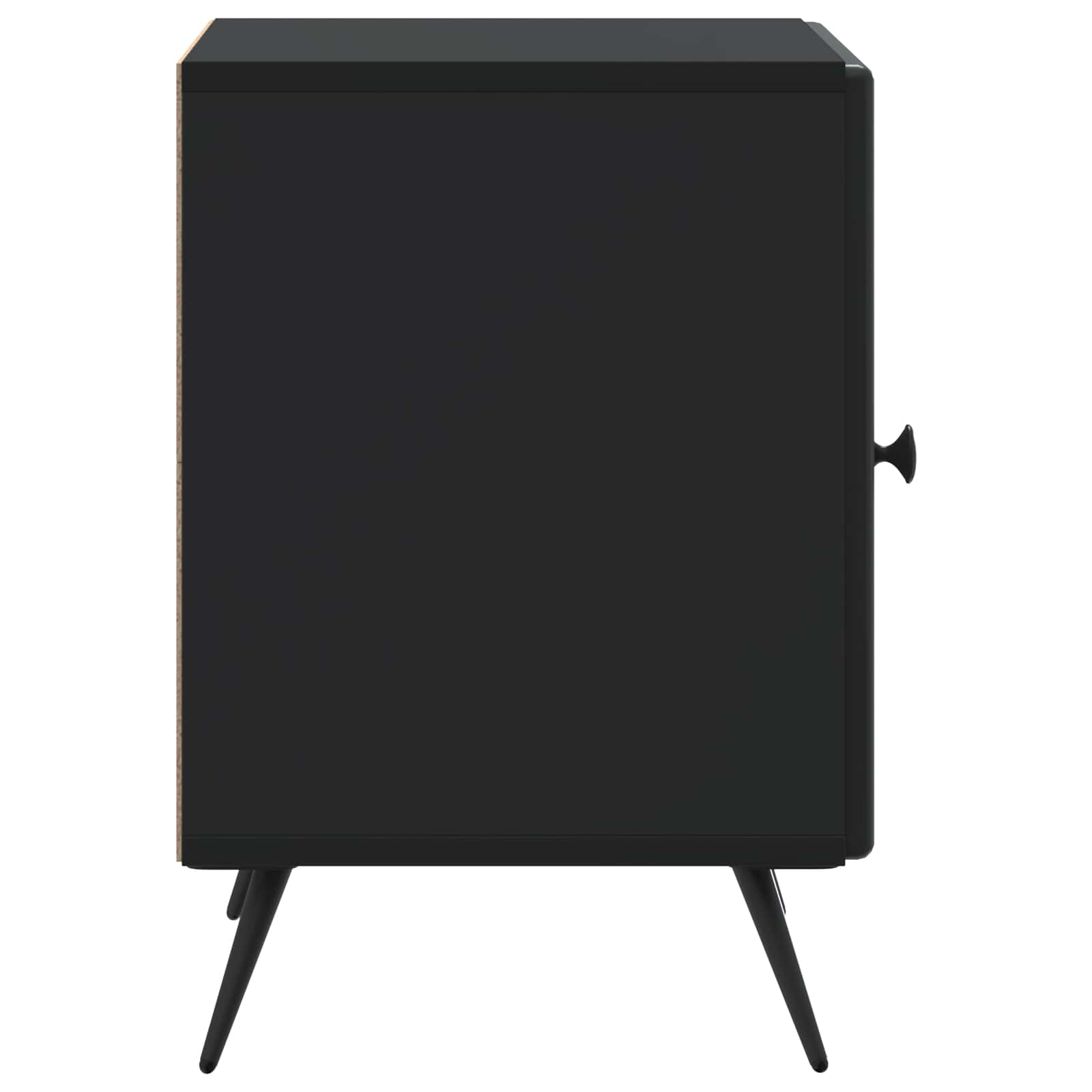 Noćni ormar Crna 43 x 34,5 x 50 cm Konstruirano drvo