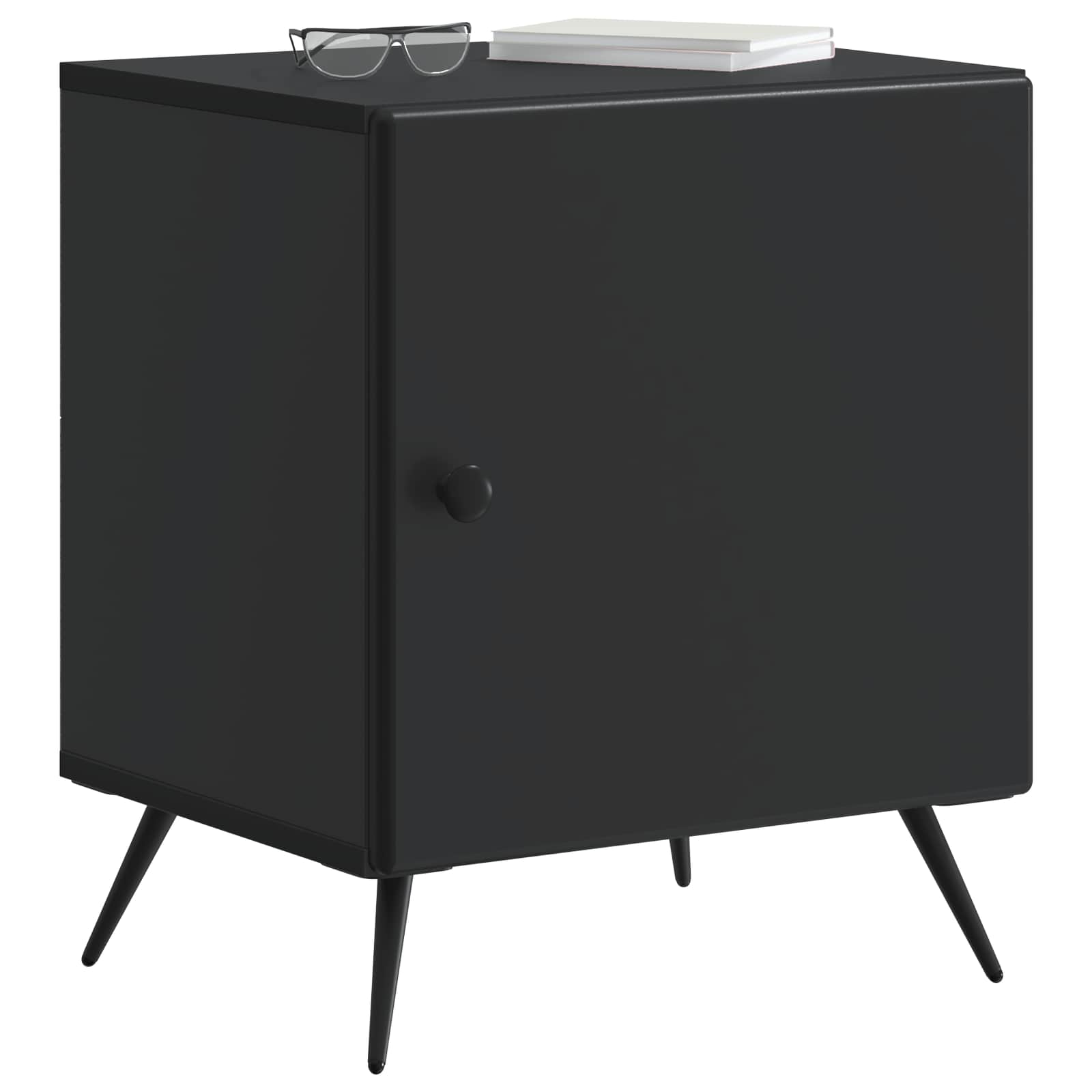 Noćni ormar 2 pcs Crna 43 x 34,5 x 50 cm Konstruirano drvo