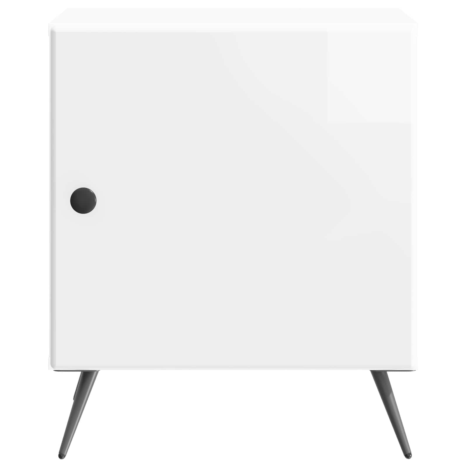 Noćni ormar Bijela visokog sjaja 43 x 34,5 x 50 cm