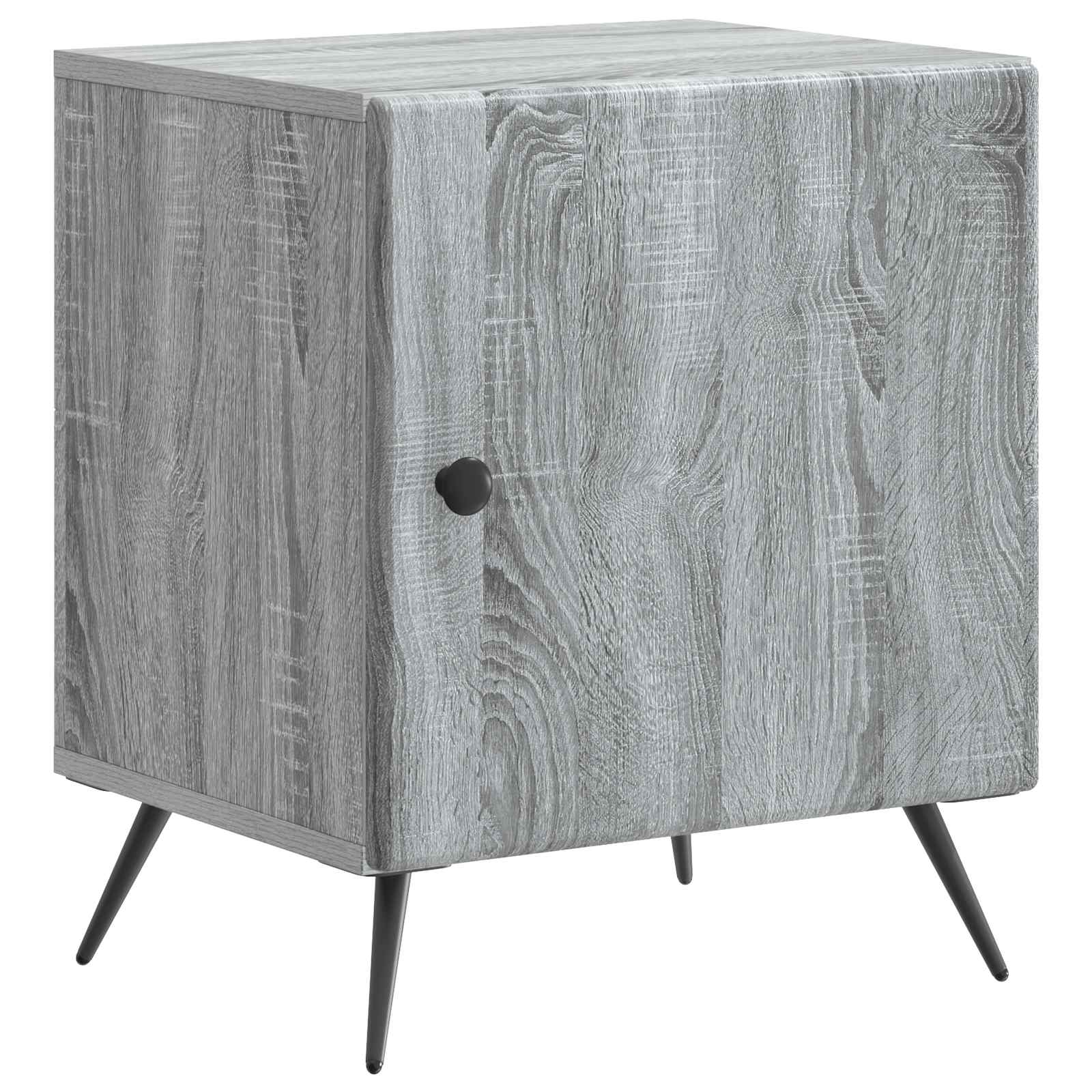 Noćni ormar Siva sonoma 43 x 34,5 x 50 cm Konstruirano drvo