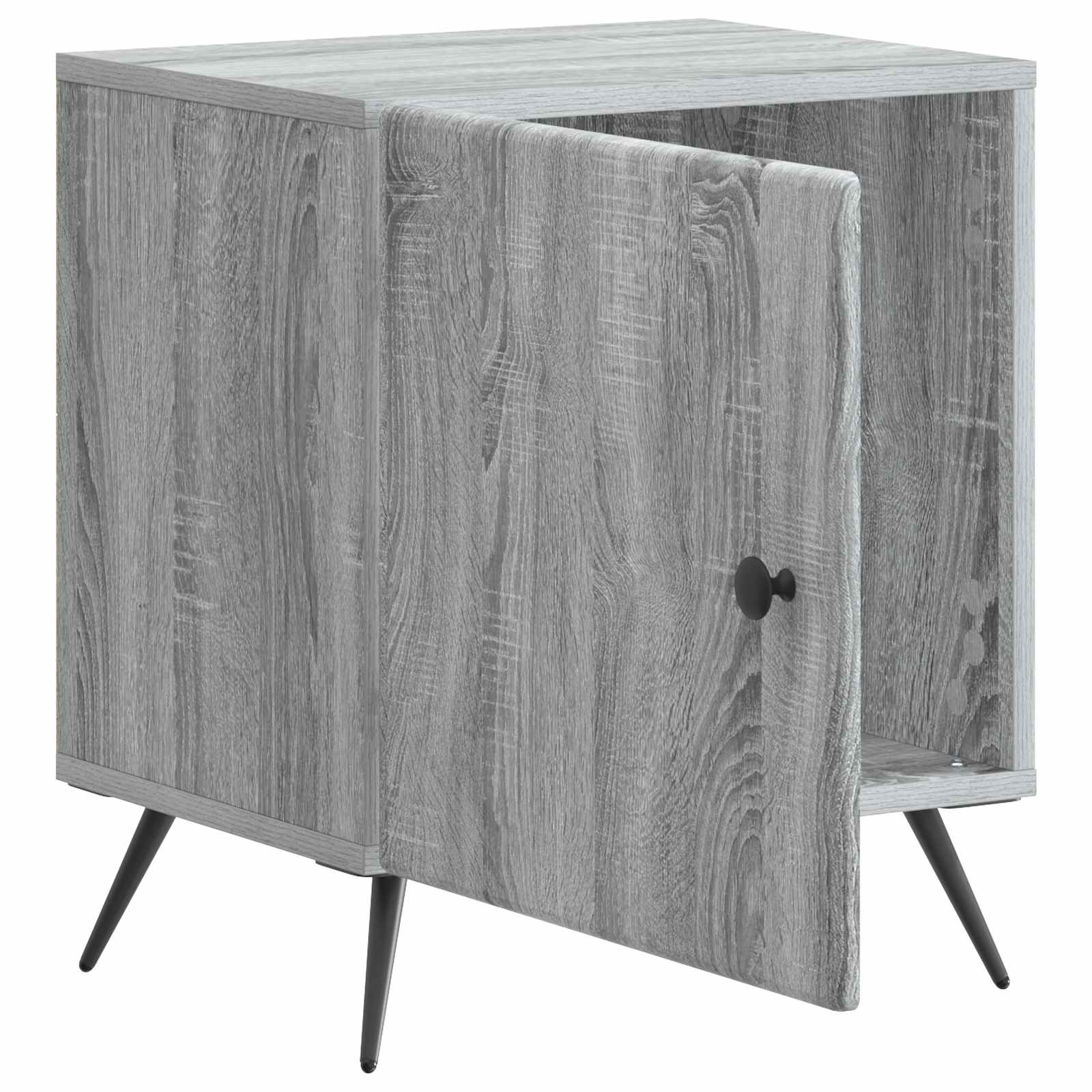 Noćni ormar Siva sonoma 43 x 34,5 x 50 cm Konstruirano drvo