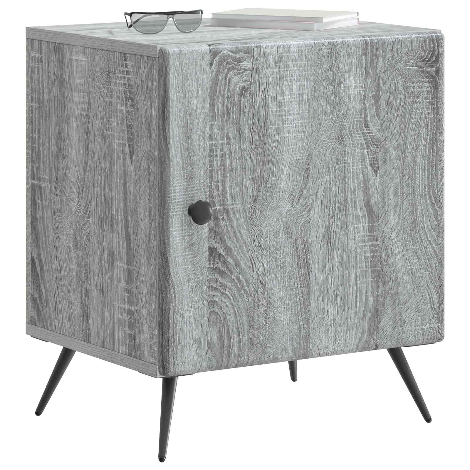Noćni ormar Siva sonoma 43 x 34,5 x 50 cm Konstruirano drvo