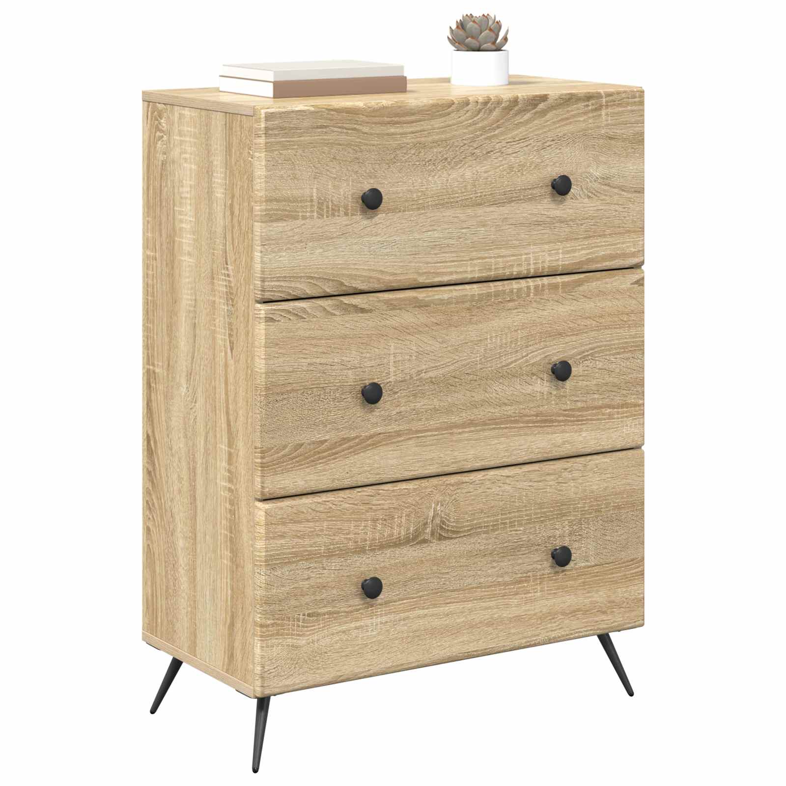 Ormar s ladicama Hrast sonoma 66 x 34,5 x 90 cm