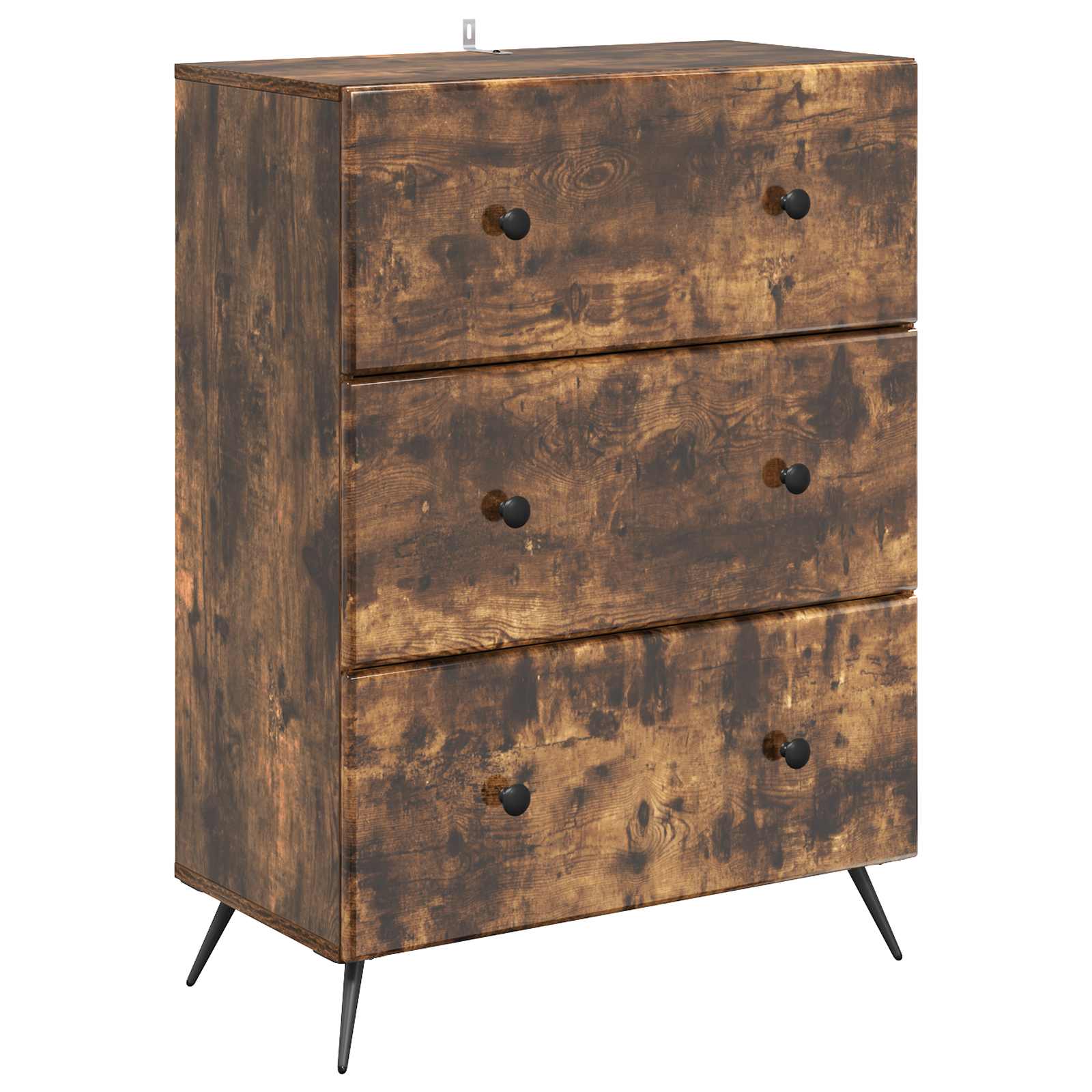 Ormar s ladicama Dimljeni hrast 66 x 34,5 x 90 cm