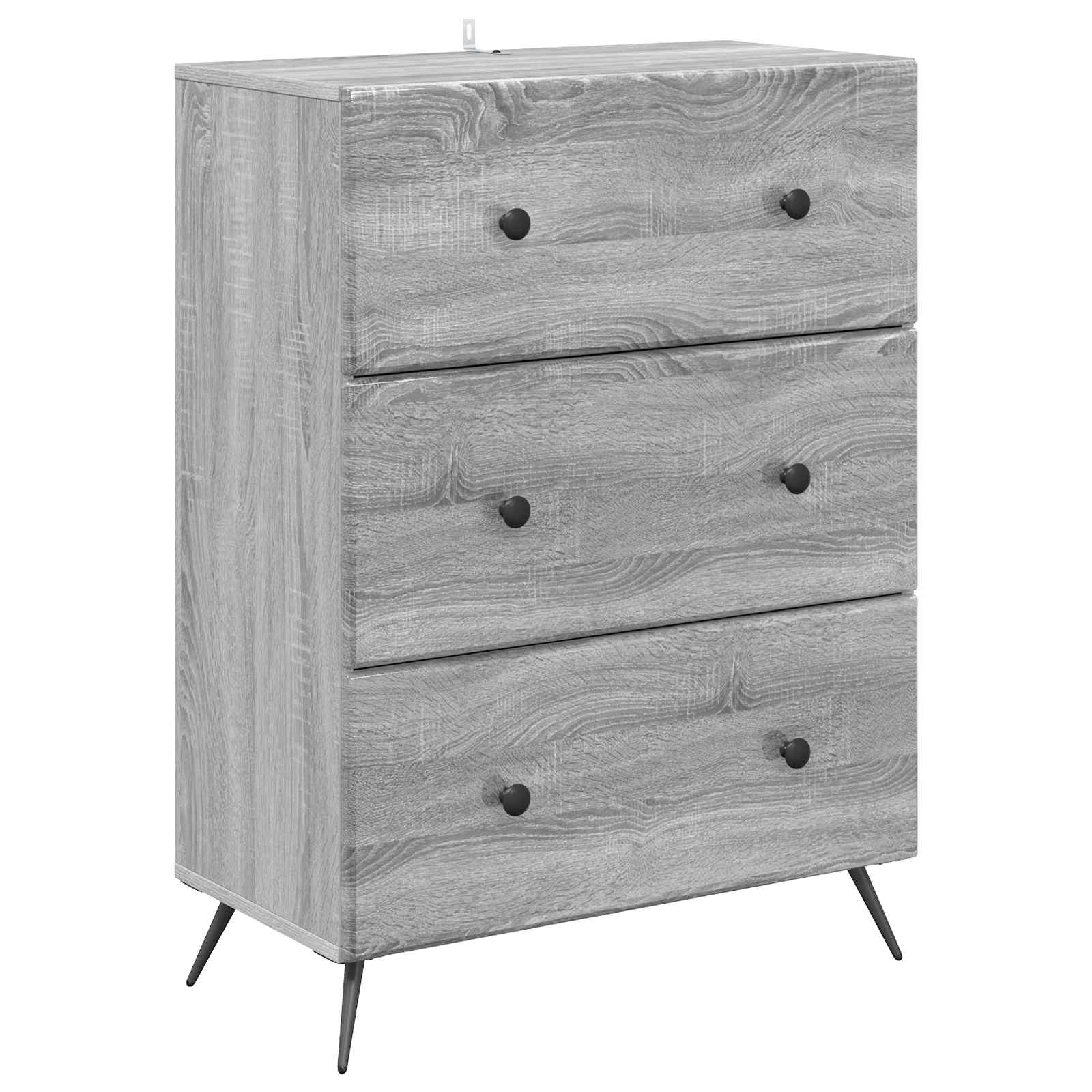 Ormar s ladicama Siva sonoma 66 x 34,5 x 90 cm
