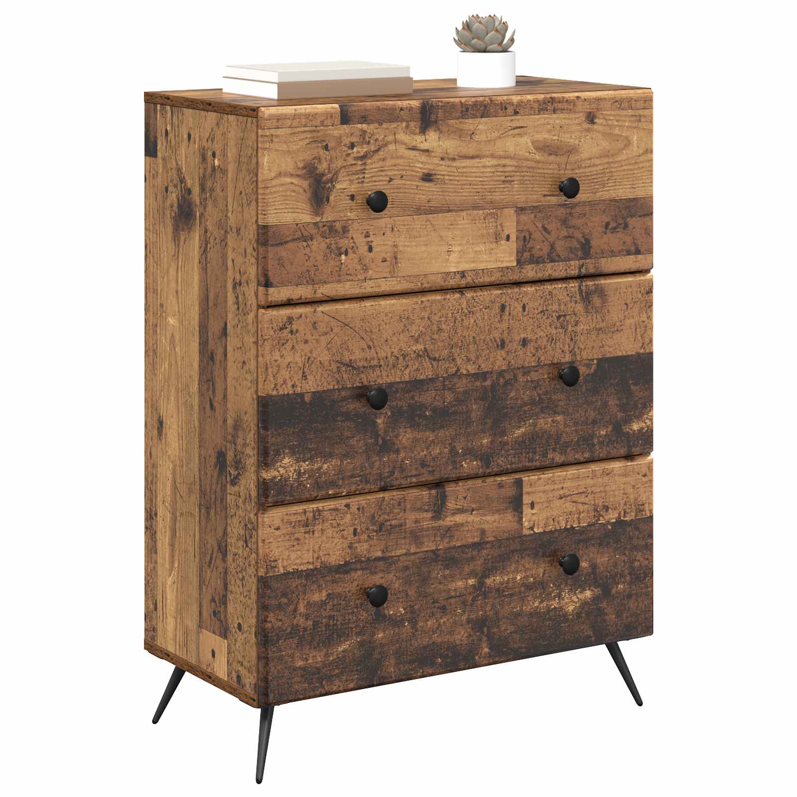 Ormar s ladicama 66 x 34,5 x 90 cm Konstruirano drvo Staro drvo